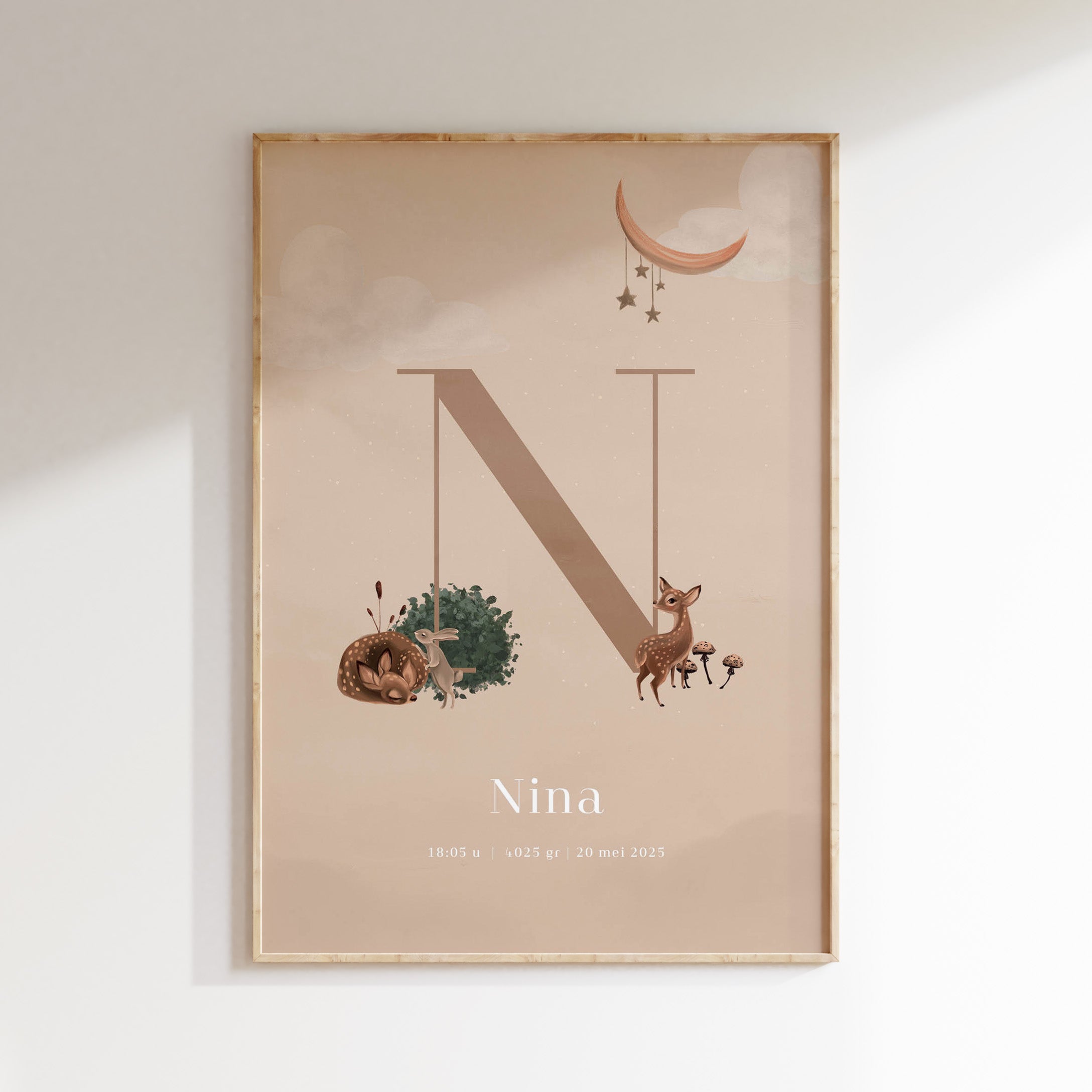 Geboorteposter Enchanted Forest