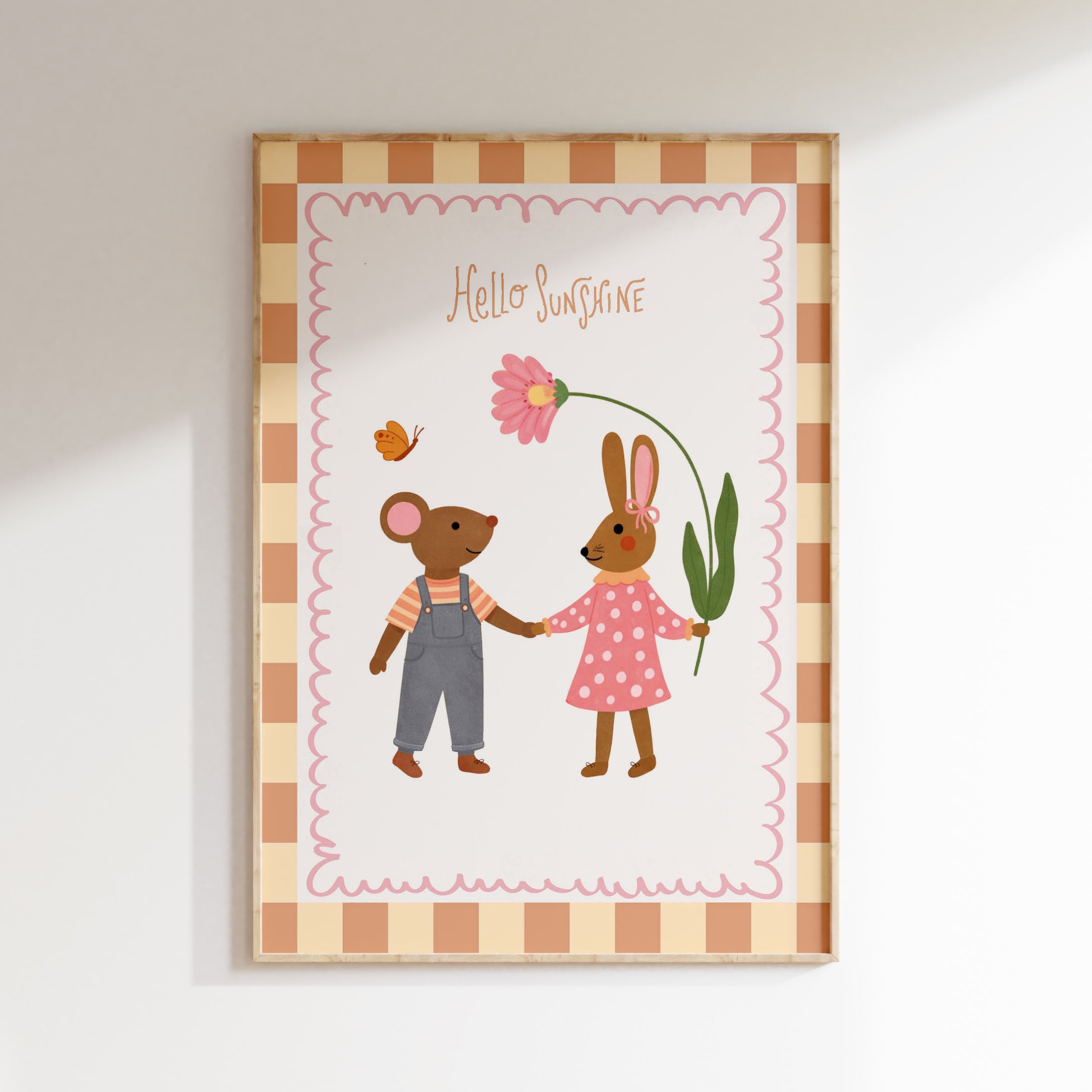 Children's room poster - Hello sunshine friends