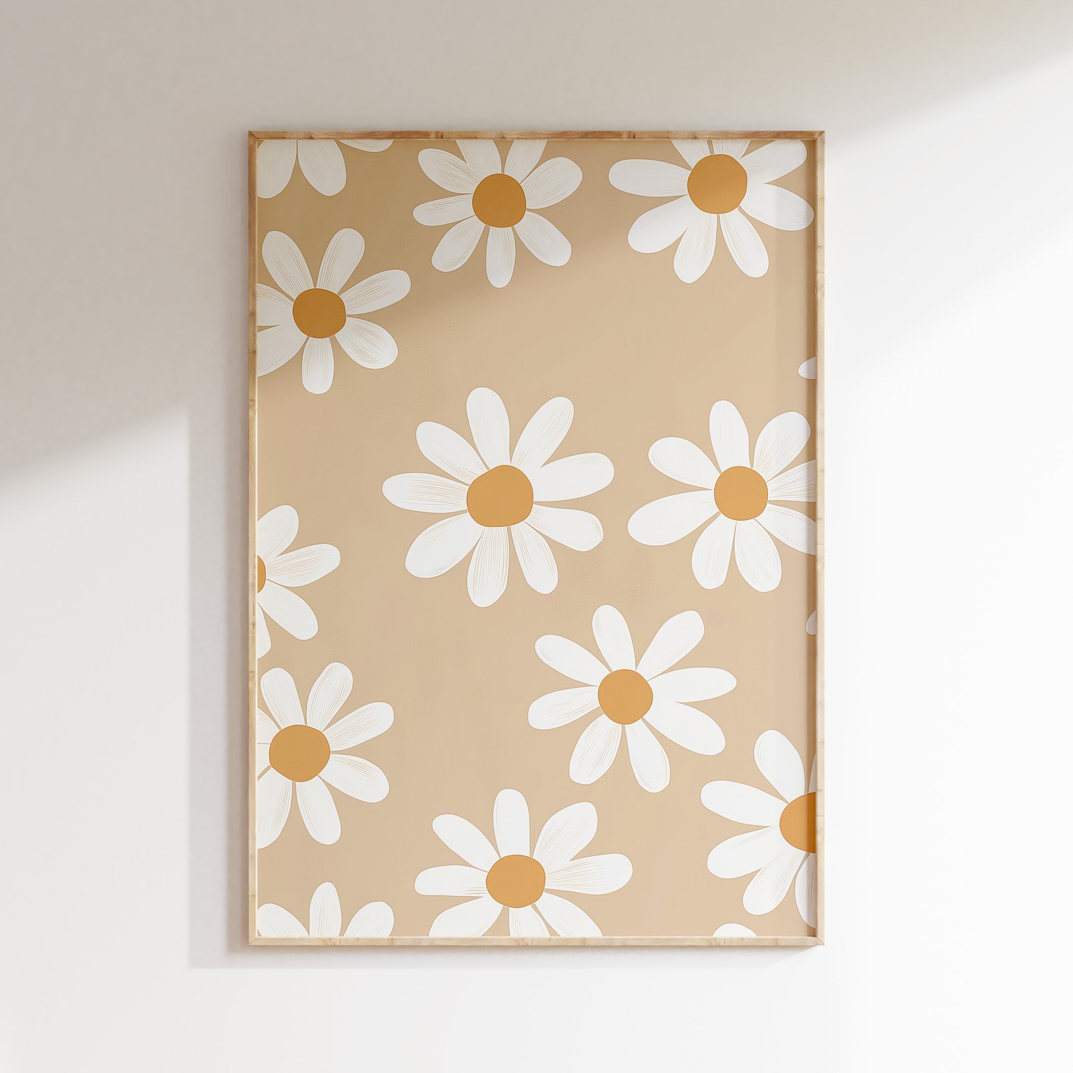 Nursery print - Daisies Pattern