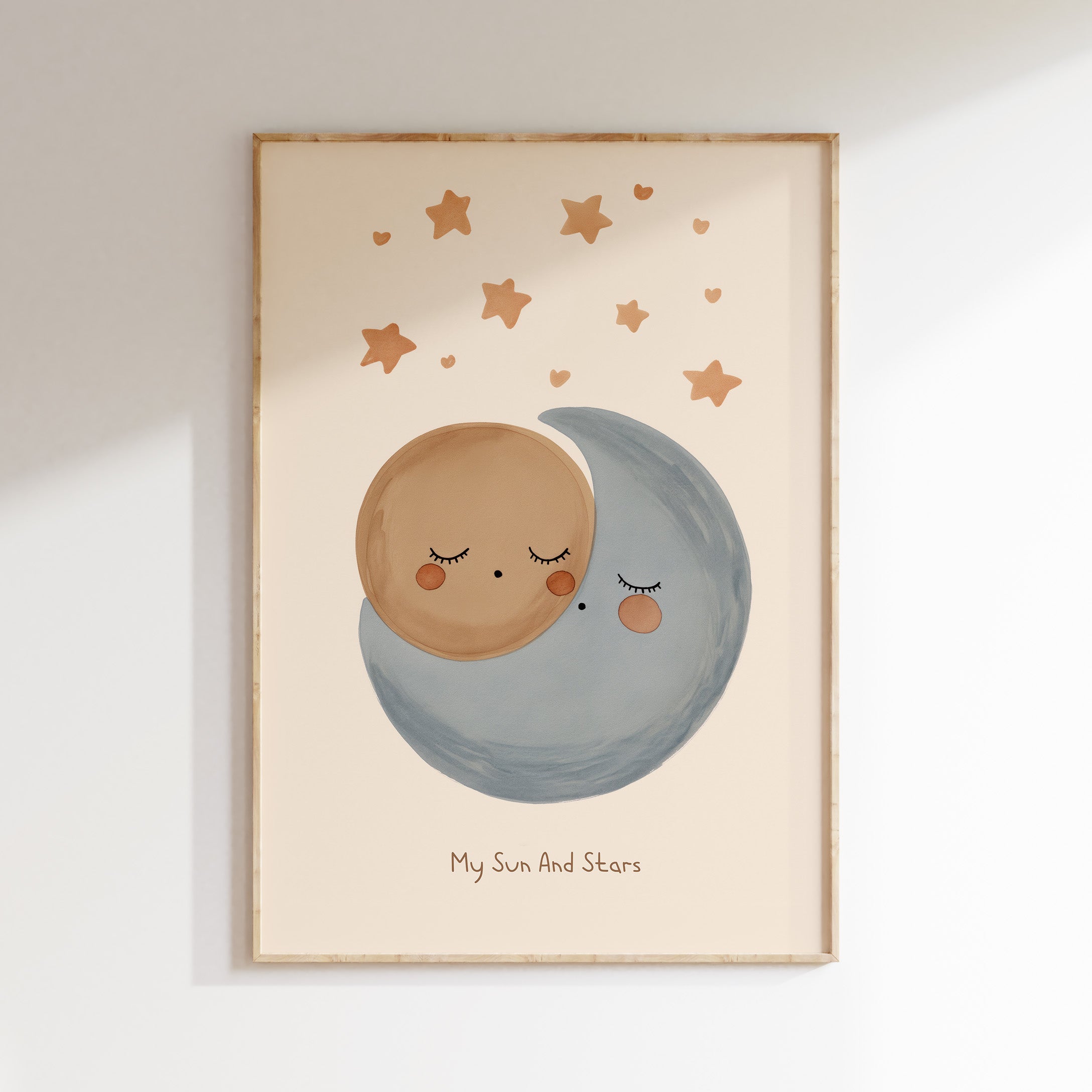 Children's room print - My Sun and Stars