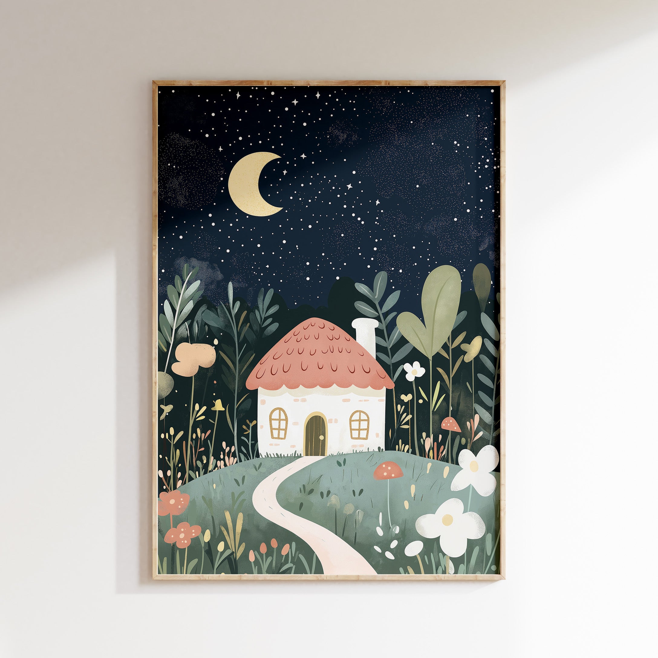 Children's room print - Night house