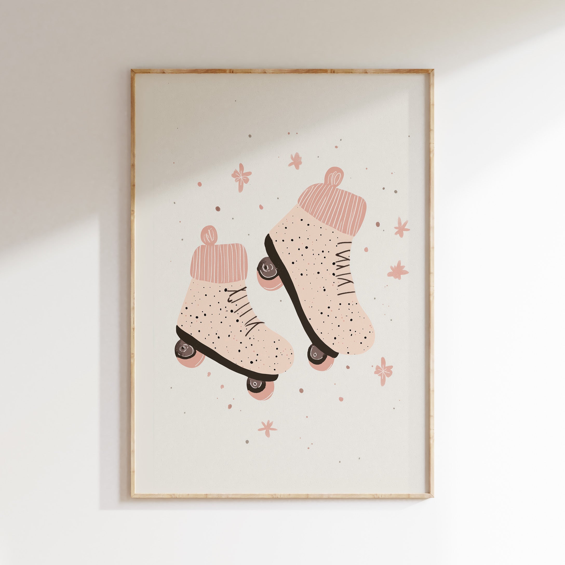 Children's room print - Roller skates