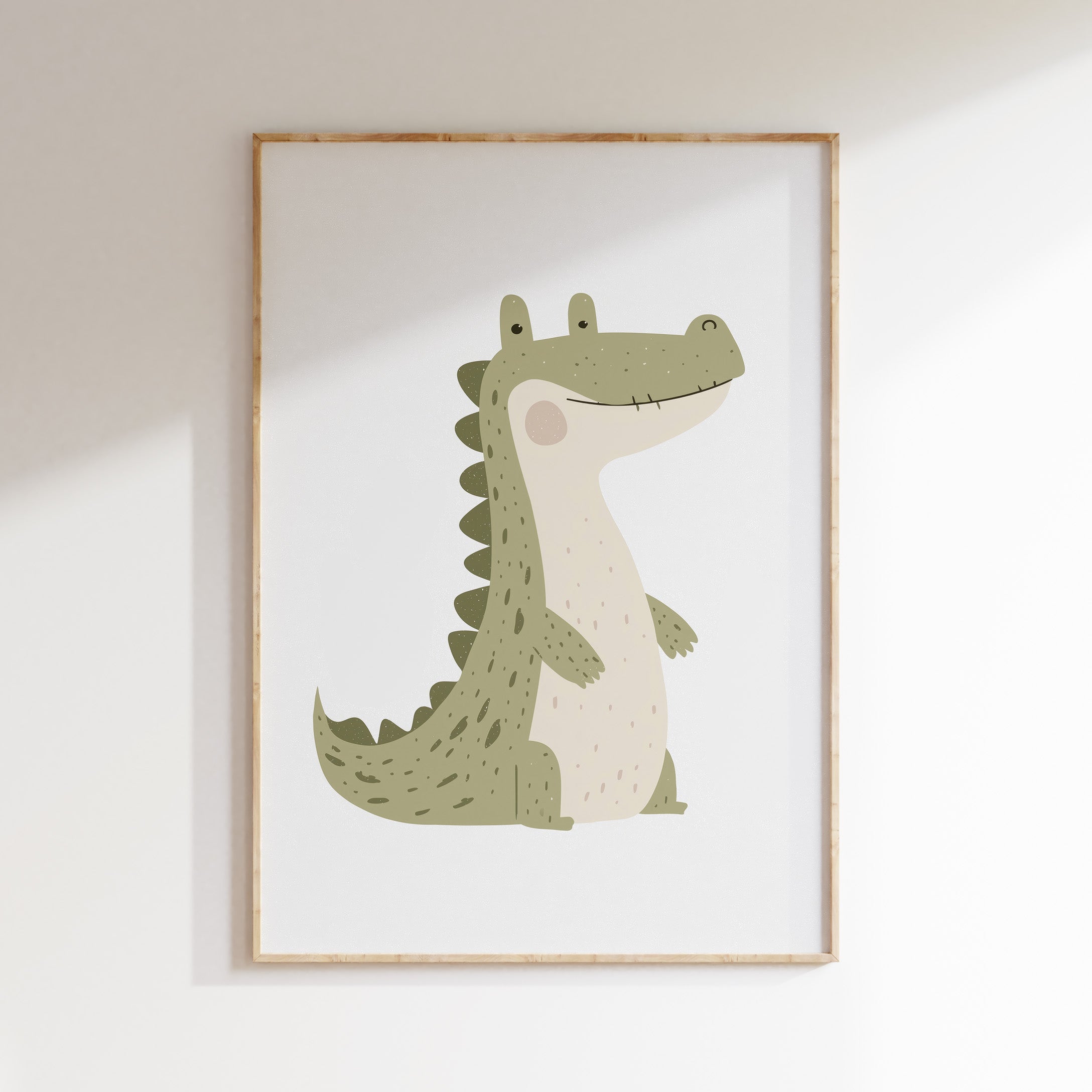 Children's room print - Cute Crocodile