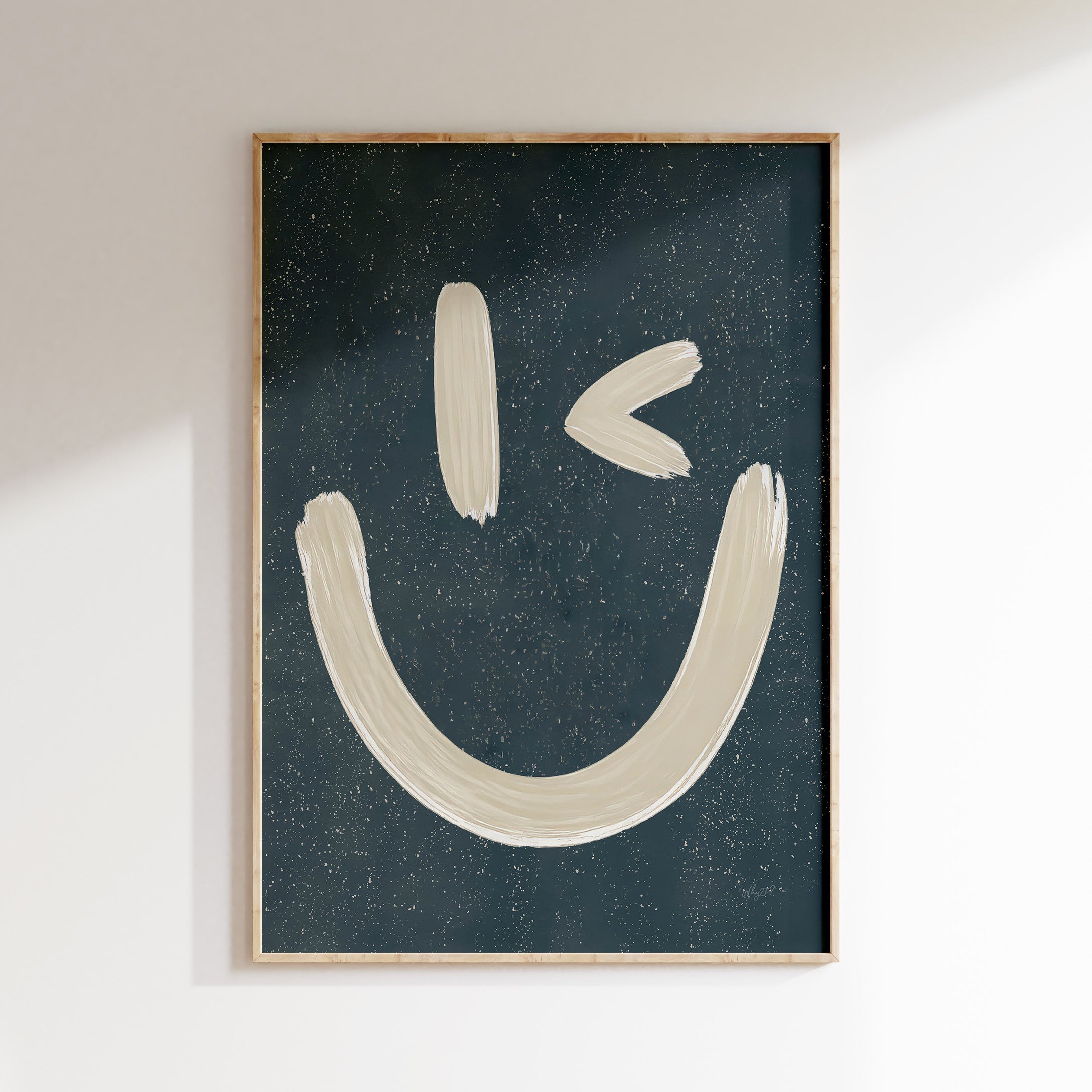 Children's room poster - Lightning Smiley