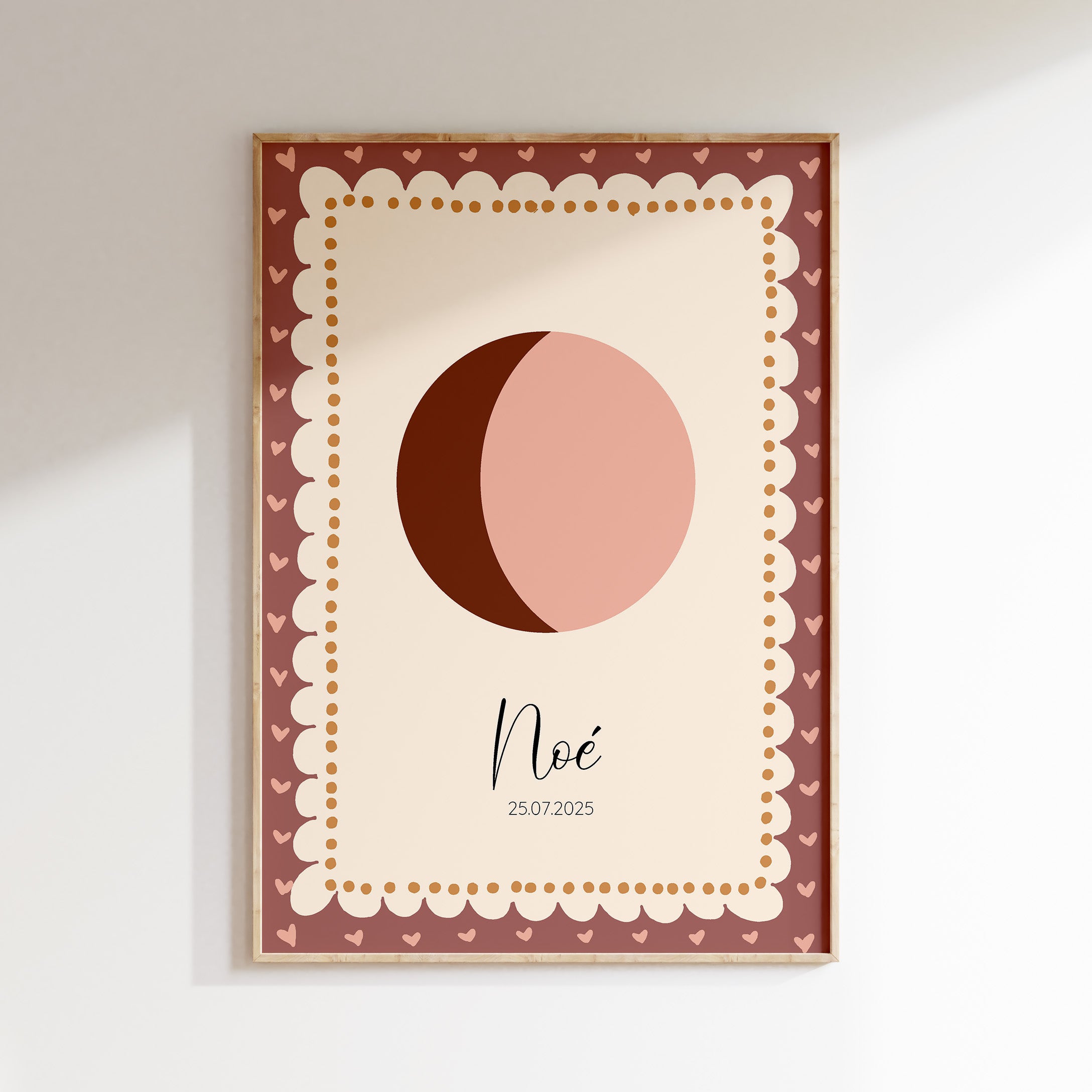 Moon phase poster - Sweet Hearts
