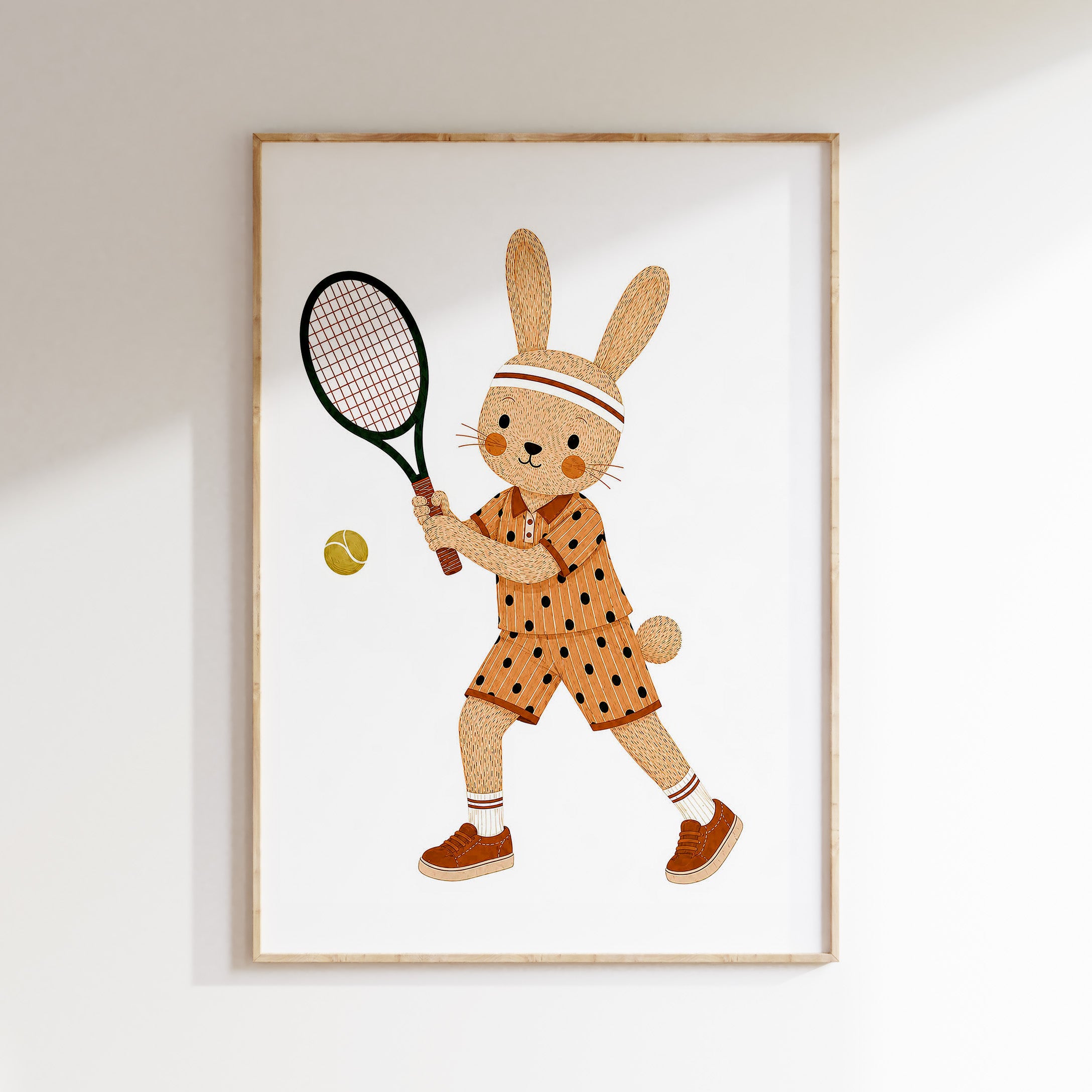 Children's room poster - Tennis Rabbit | Sport