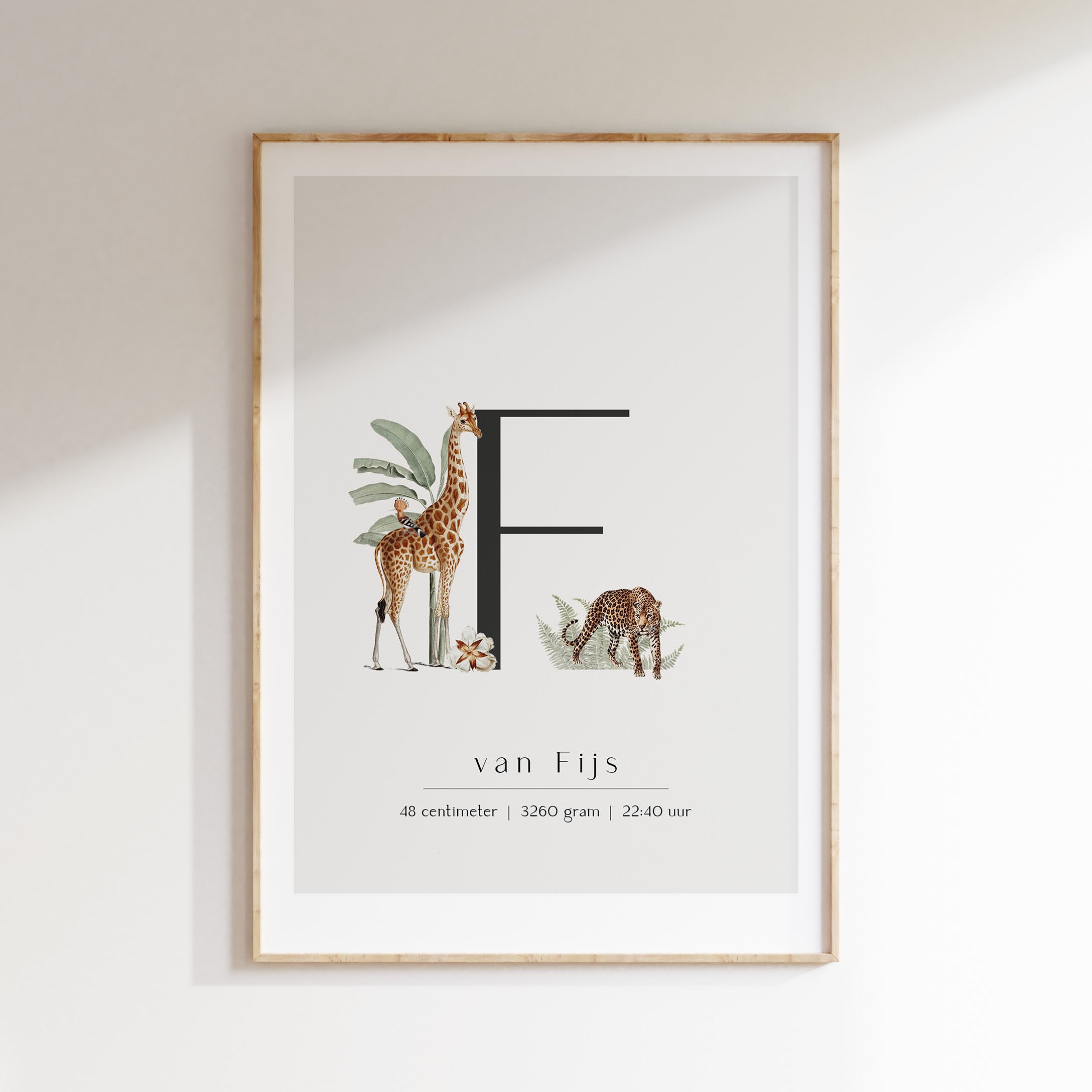 Geboorteposter Tropische Jungle