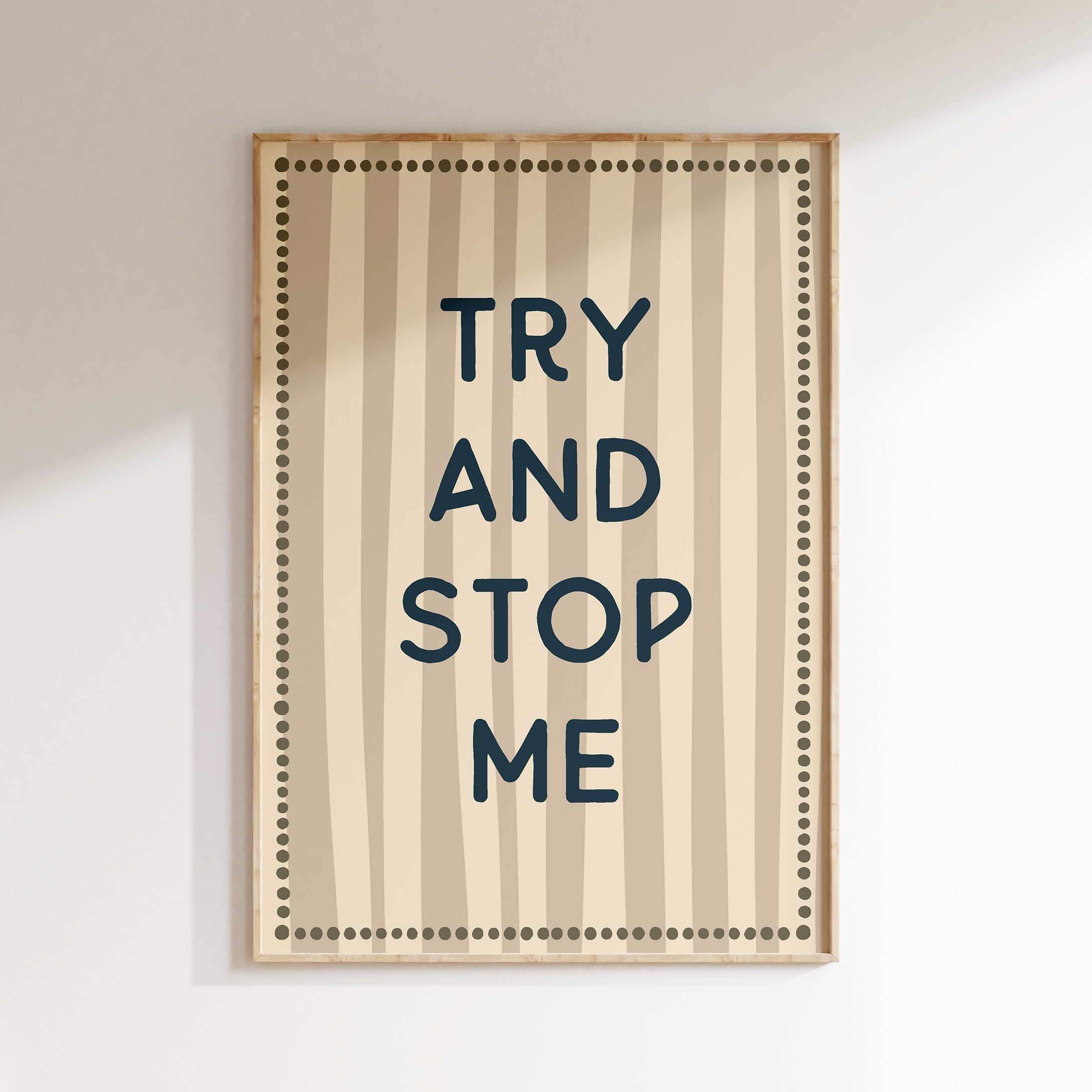 Children's room print - Don't stop me now