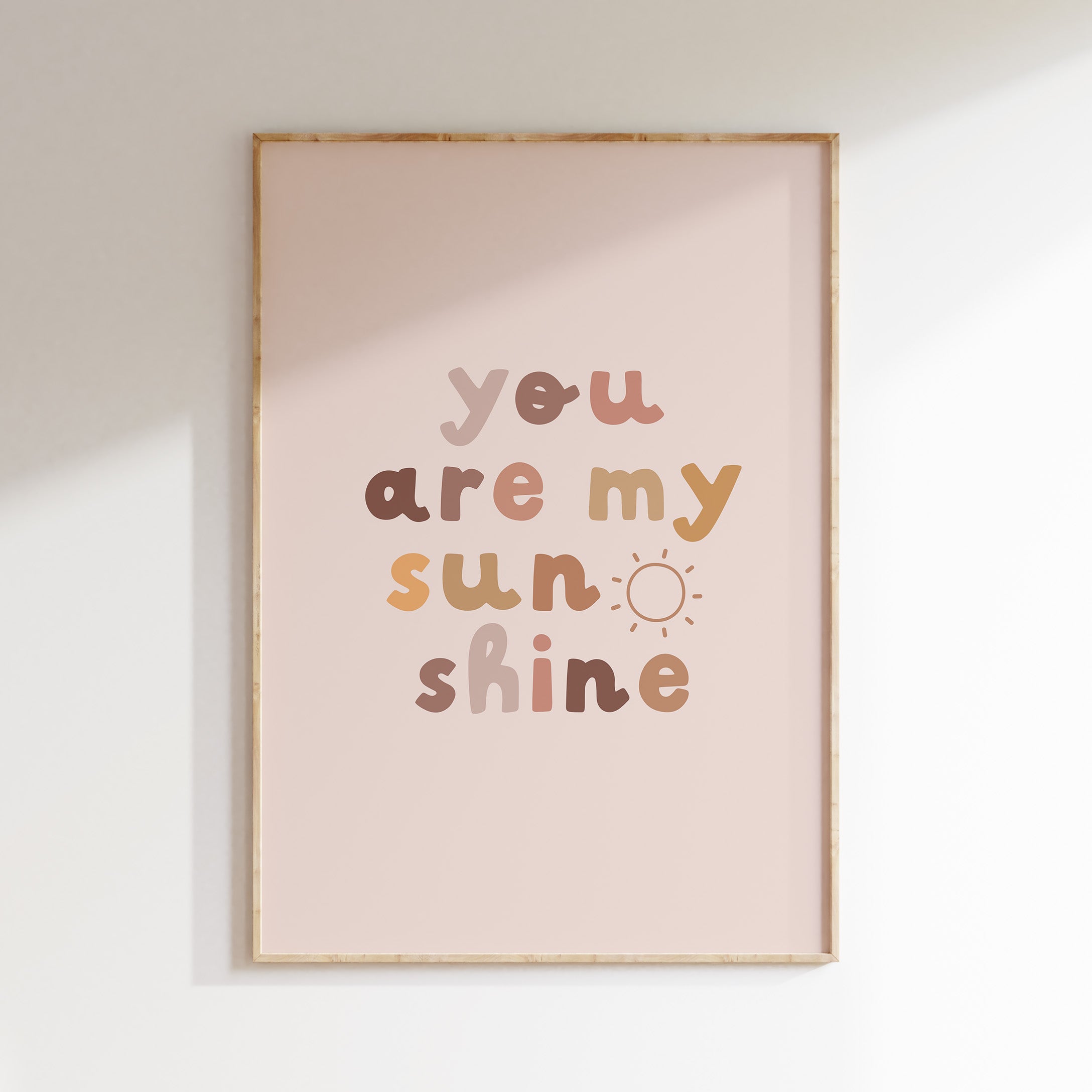 Children's room print - You are my sunshine