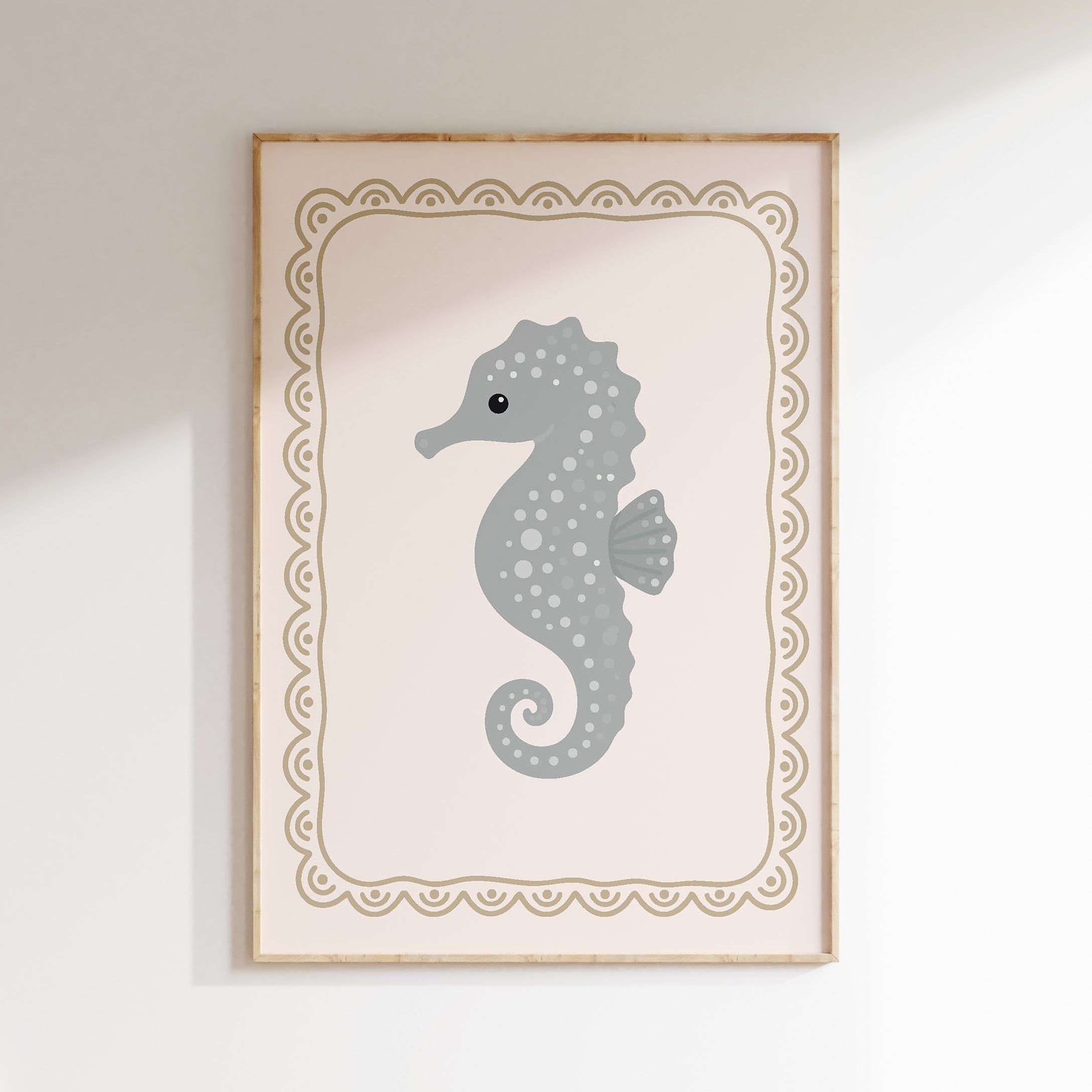 Kinderkamer poster - Zeepaardje