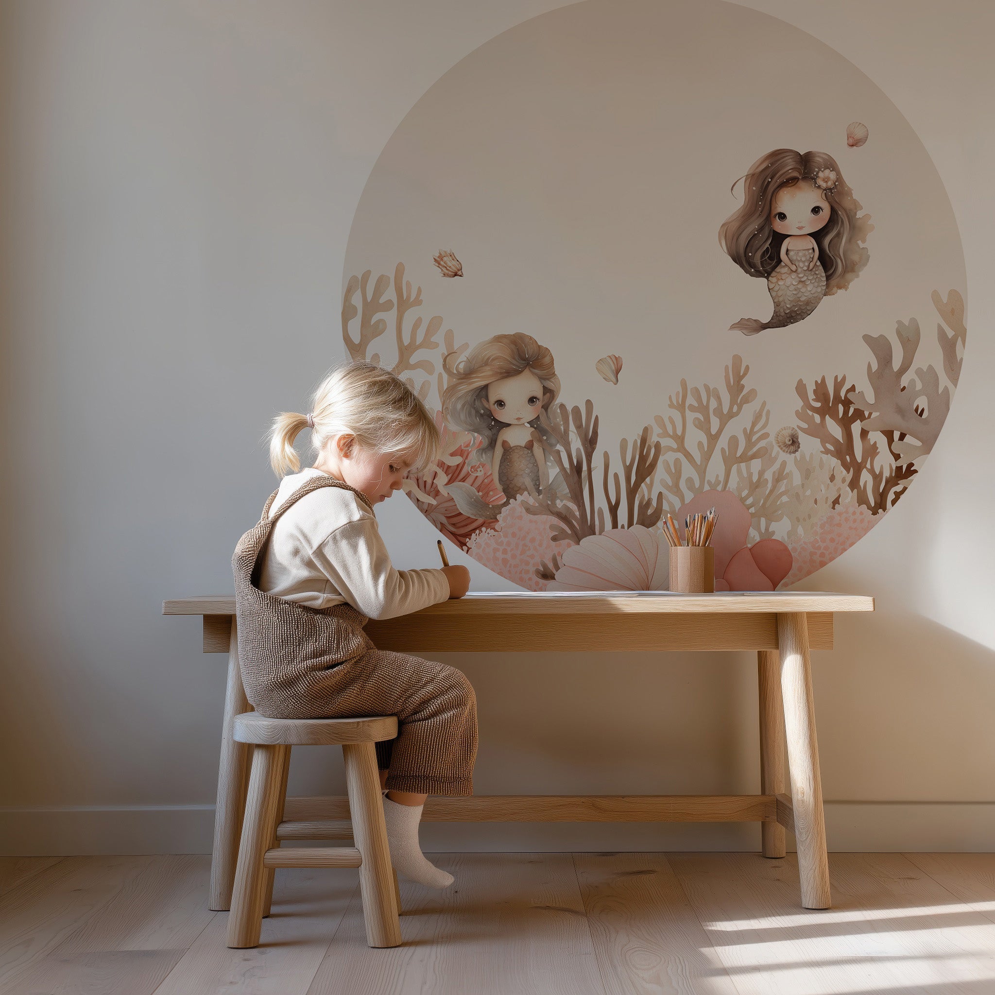 Behangcirkel - Mermaids