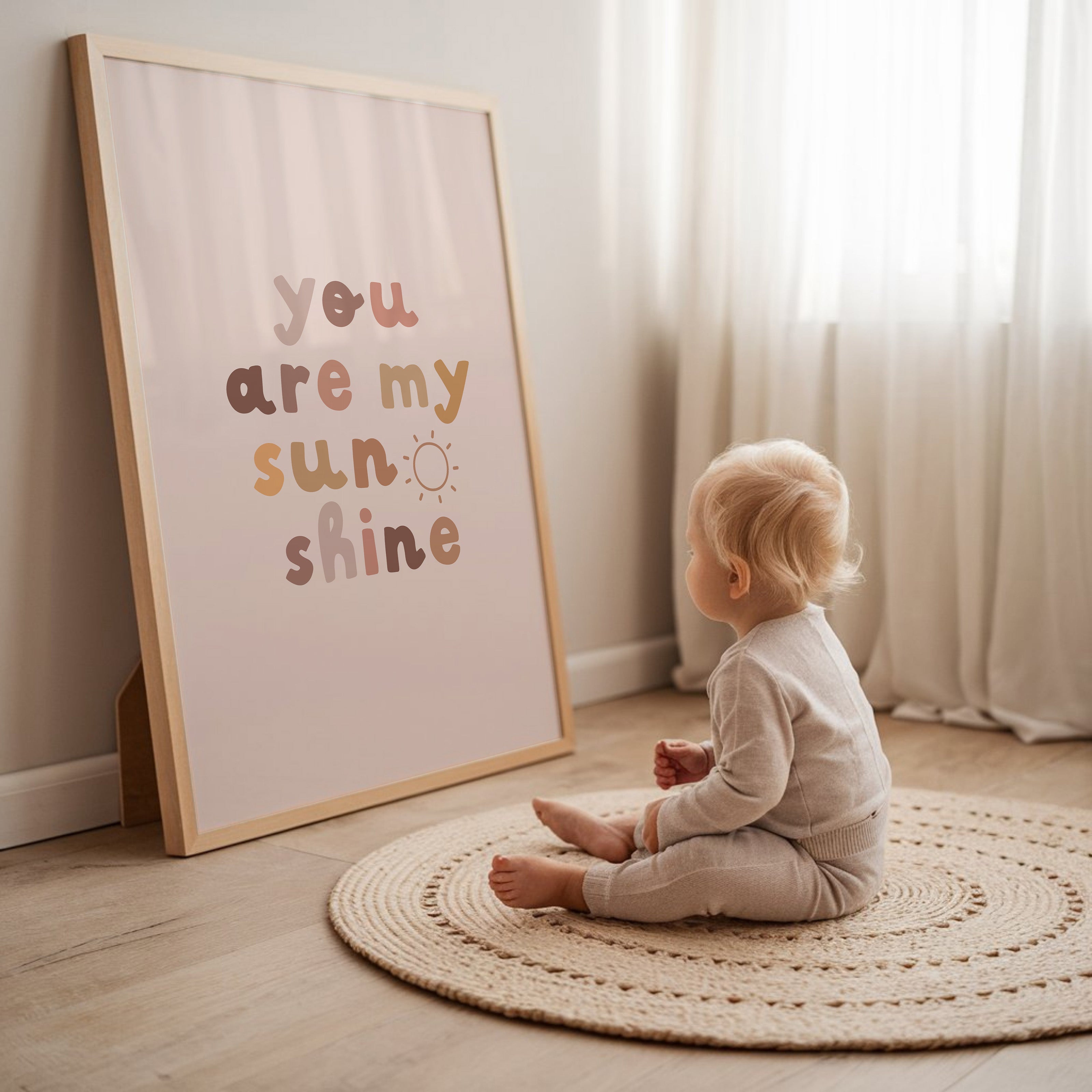 Children's room print - You are my sunshine