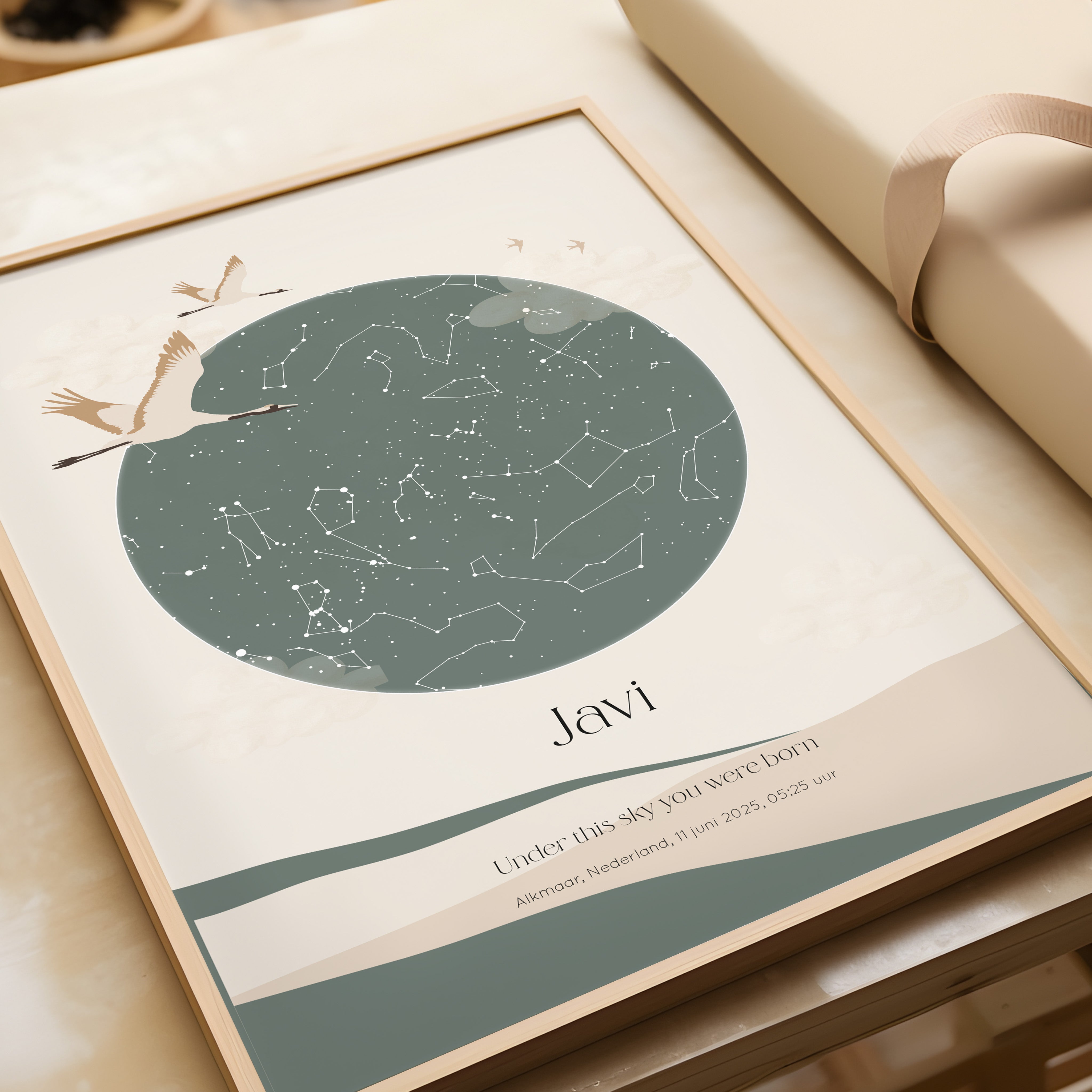 Sterrenhemel poster | SERENITY - groen