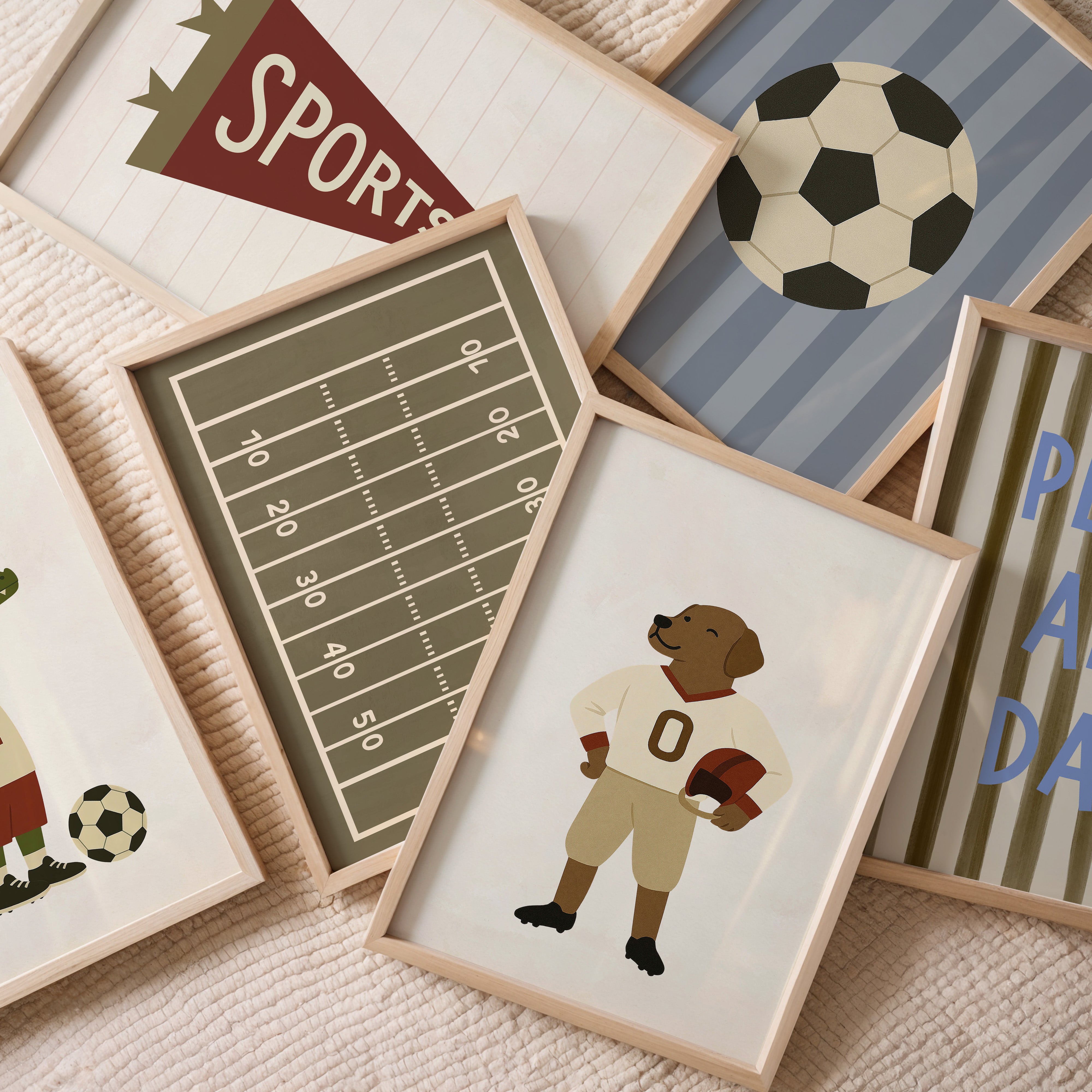 Children's room poster - Football field | Sport