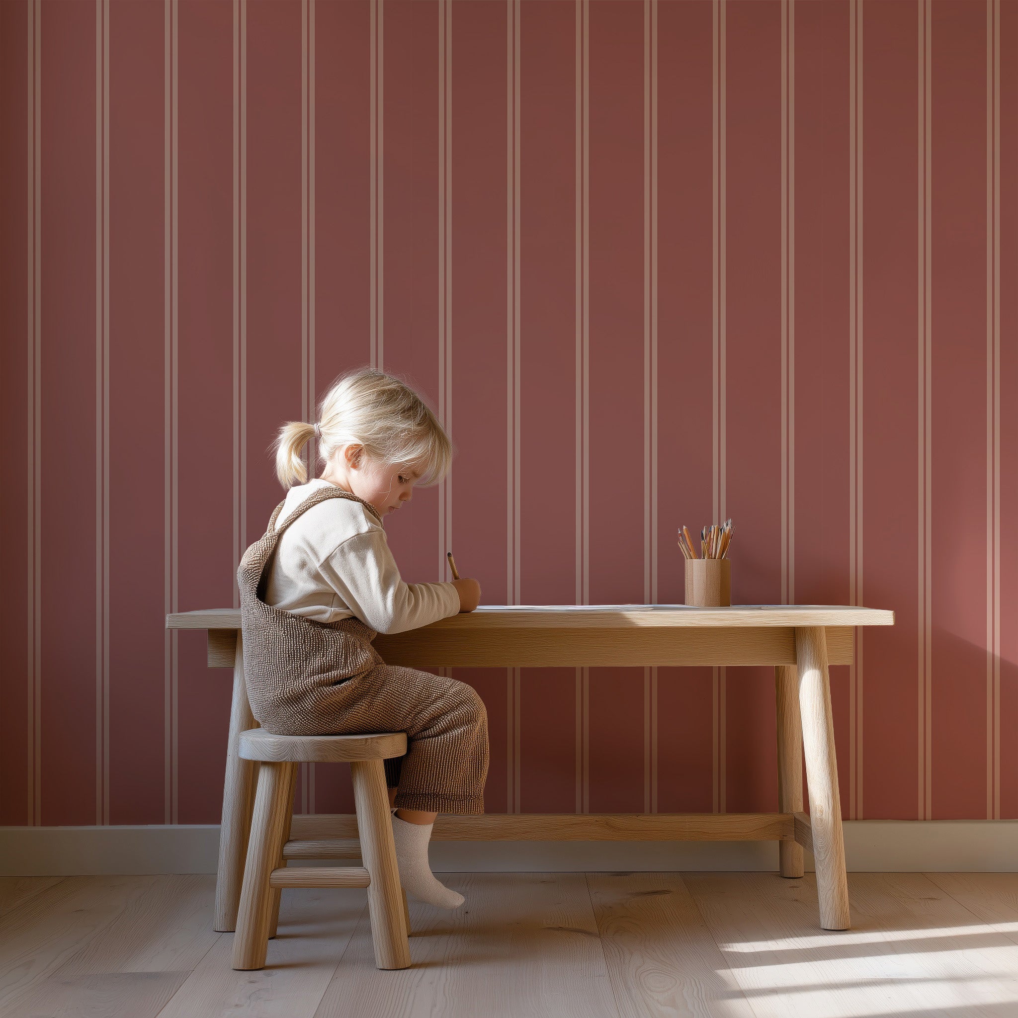 Behang Twisty Twins - pink fudge