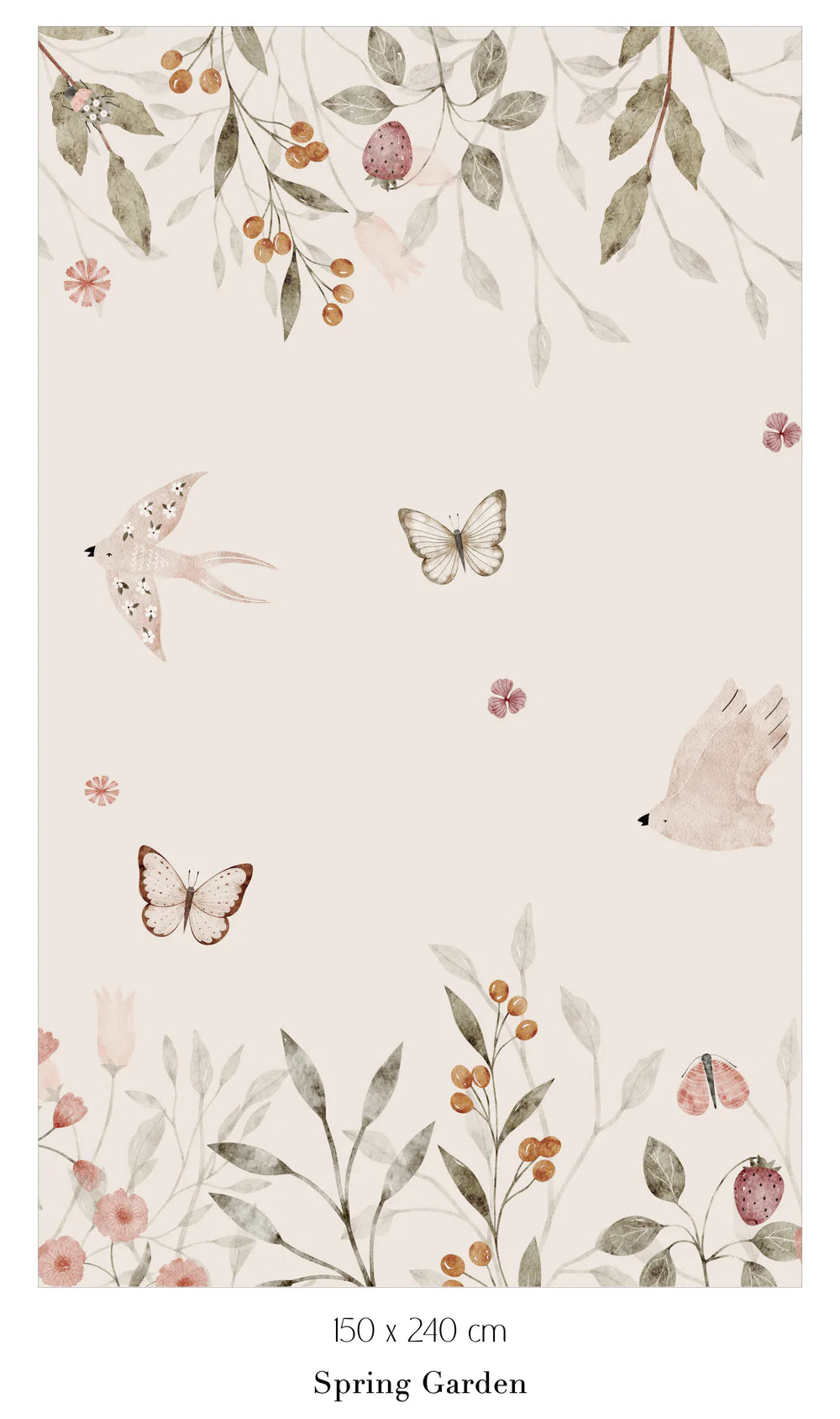 Collage behang Spring Garden (aanbieding)