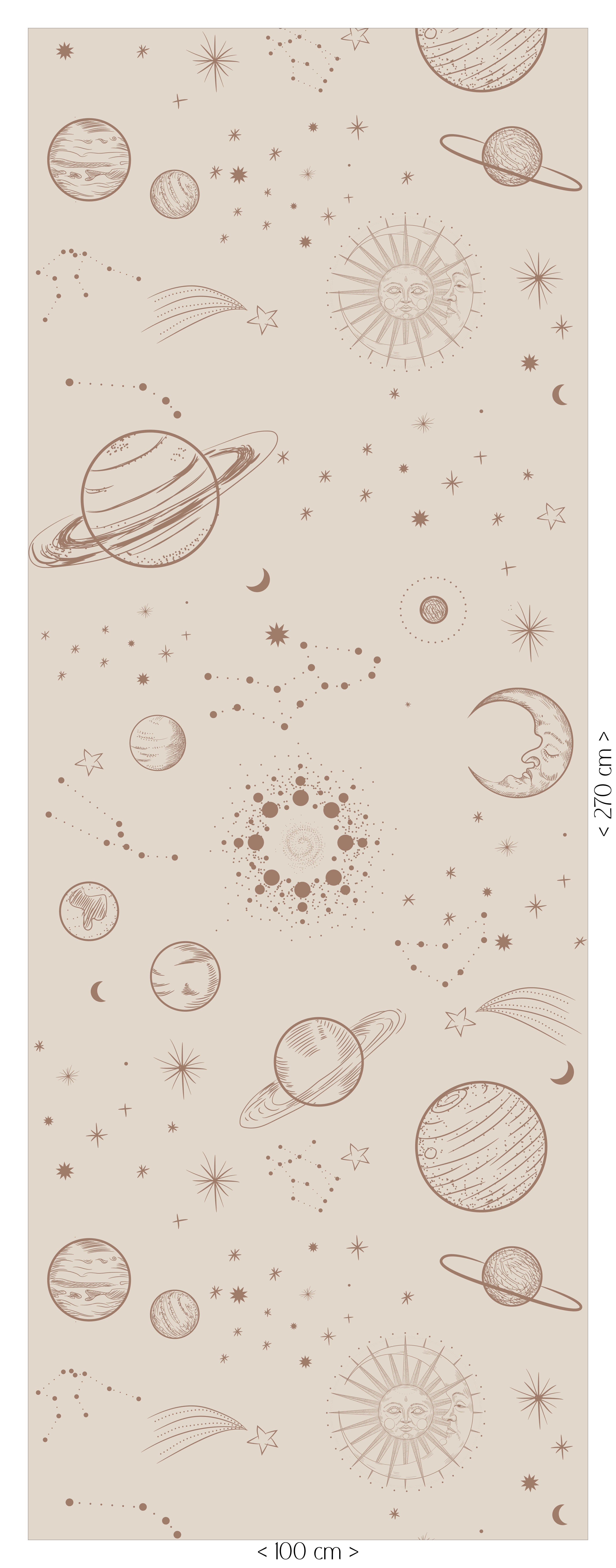 Wallpaper In Space - beige