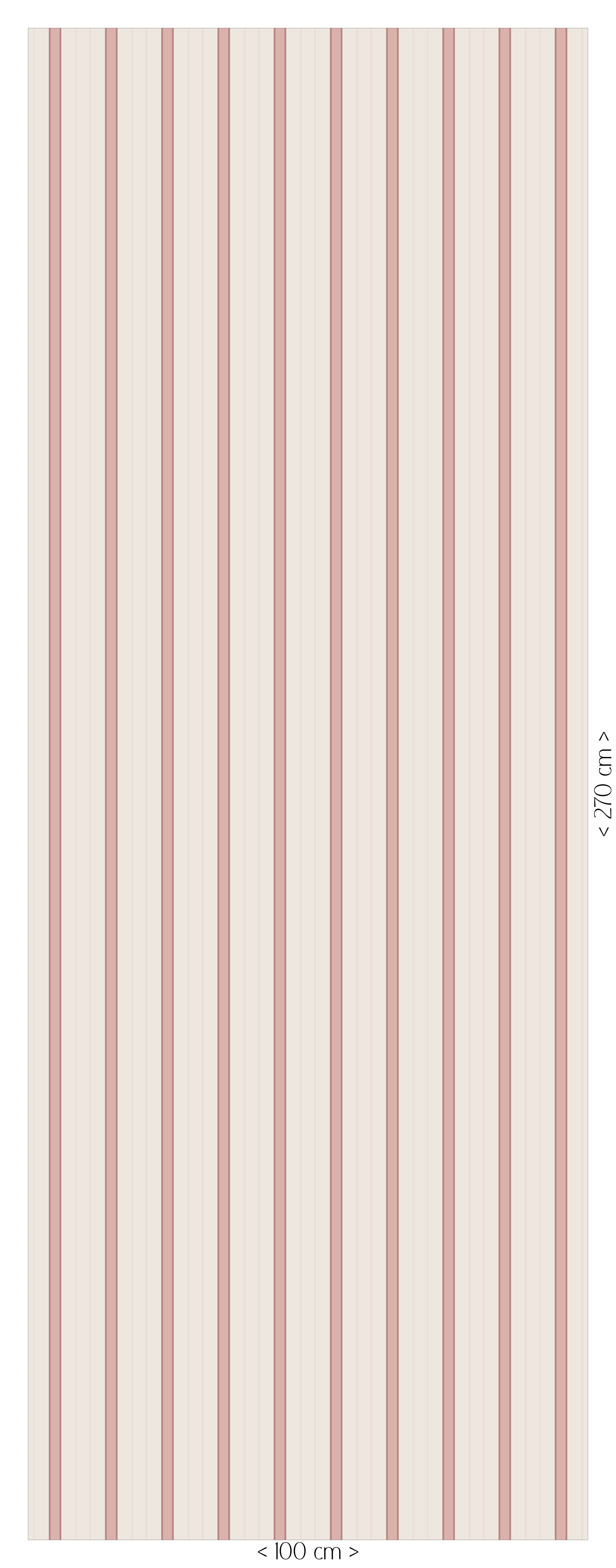 Wallpaper Sweet Stripes - soft pink