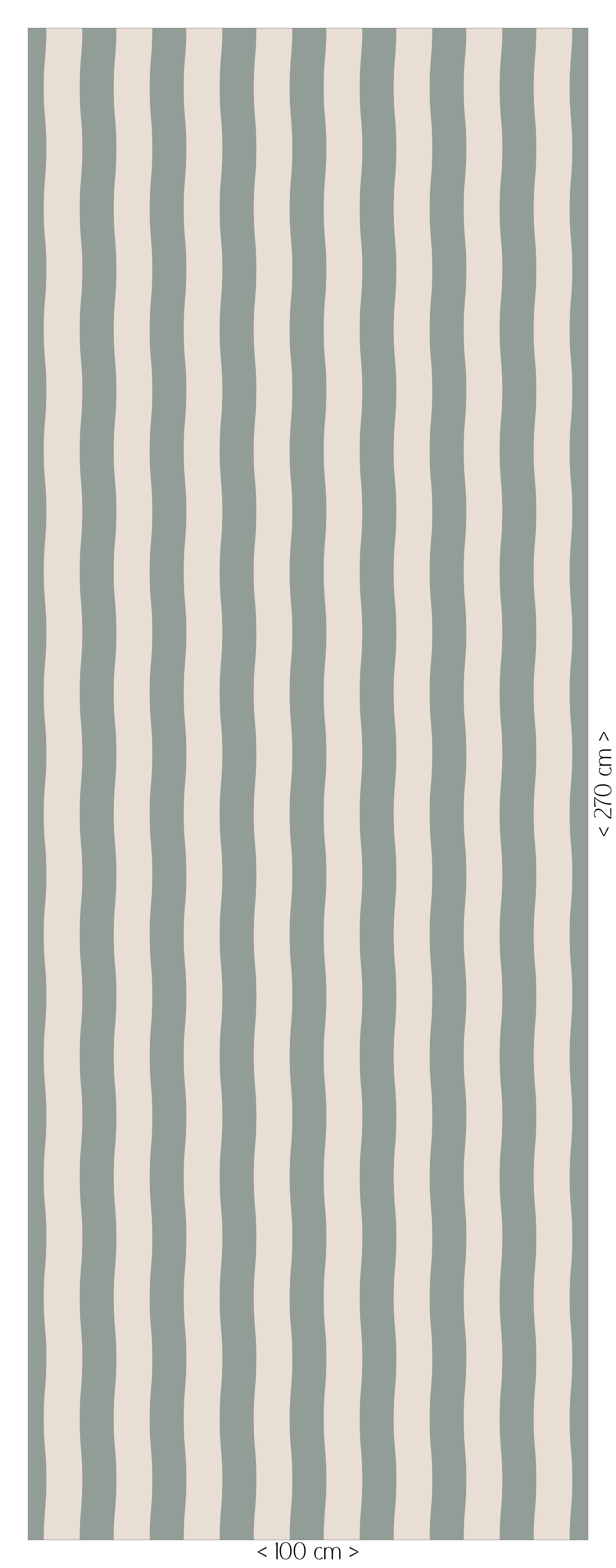 Behang Wavy Stripes – Vintage Green