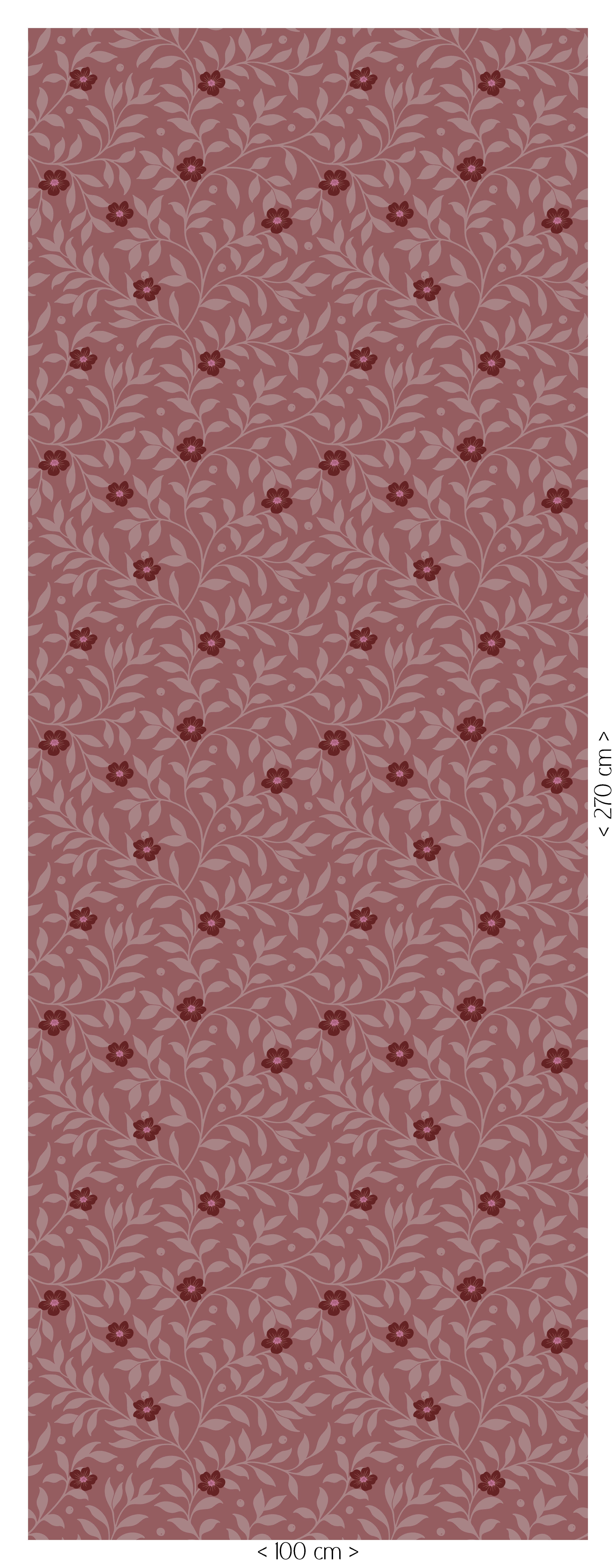 Behang Tiny Blossom - mauve
