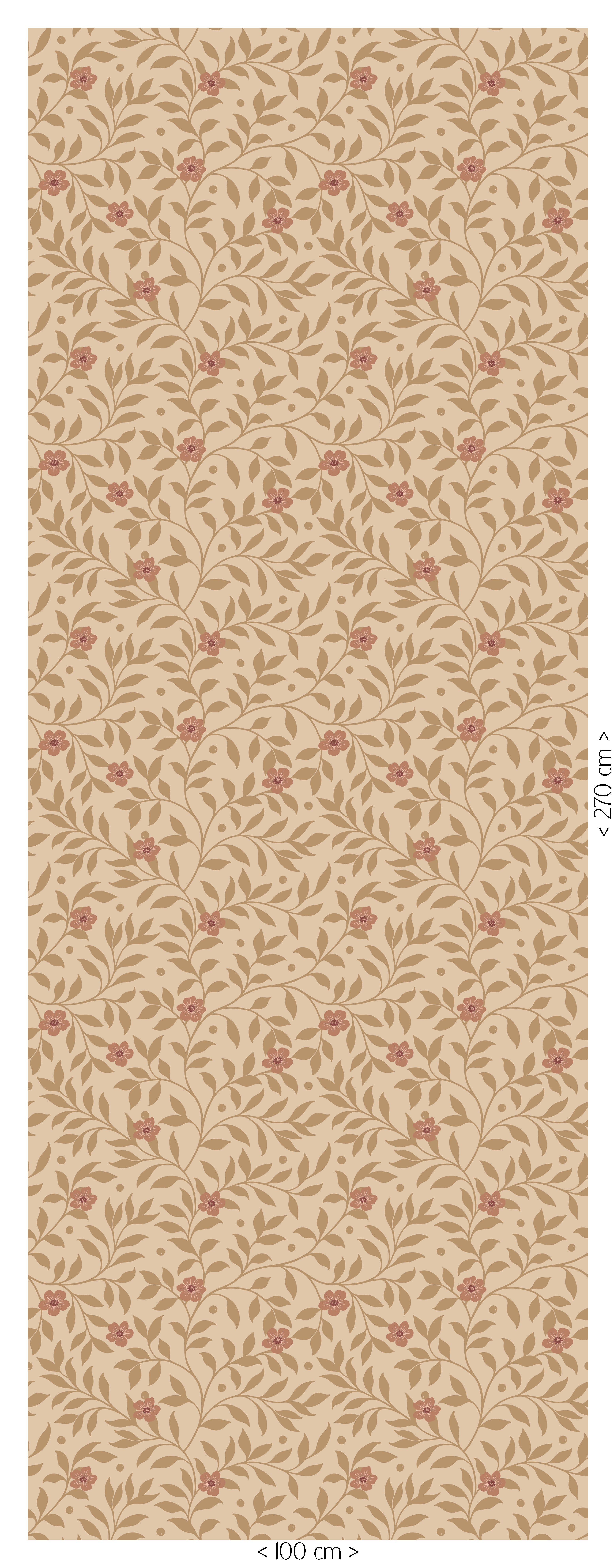 Behang Tiny Blossom - sandy