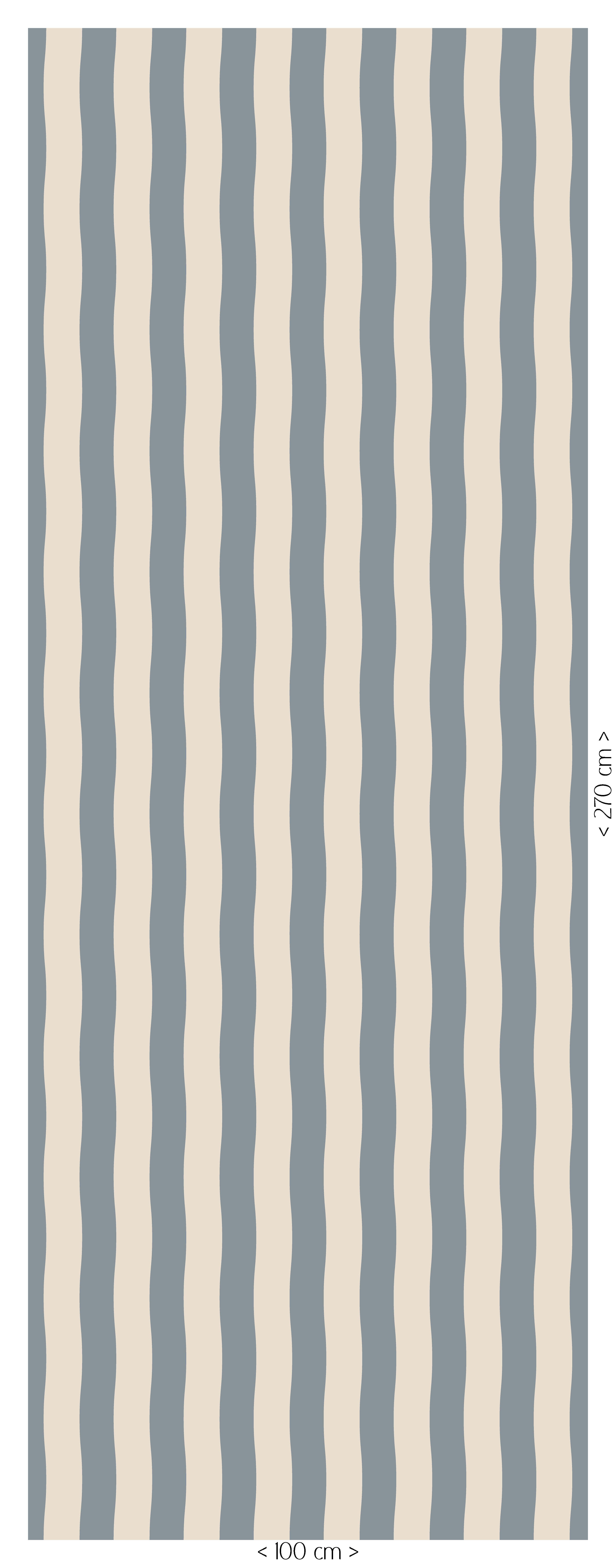 Wallpaper Wavy Stripes - olive green