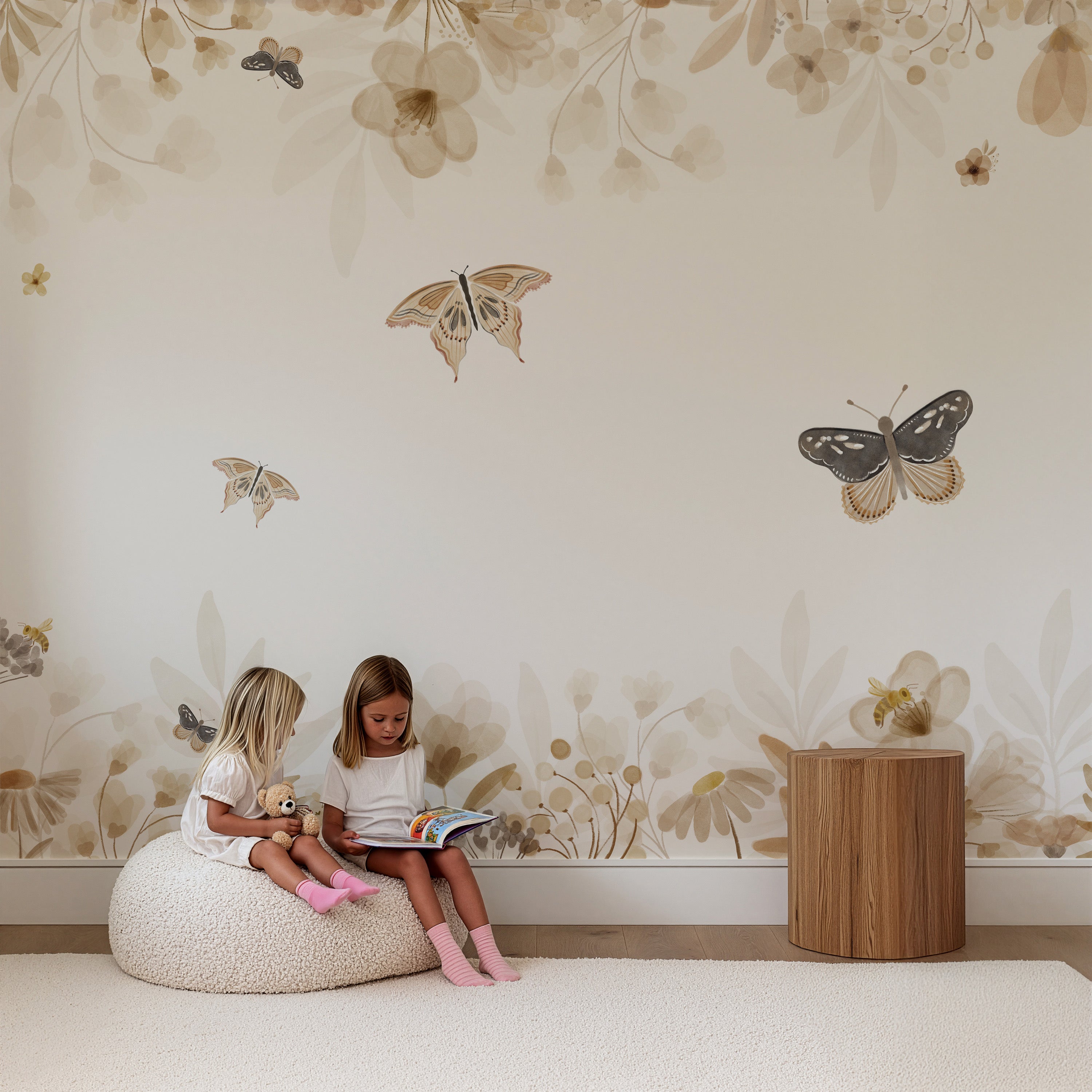 Collage behang Vintage Field