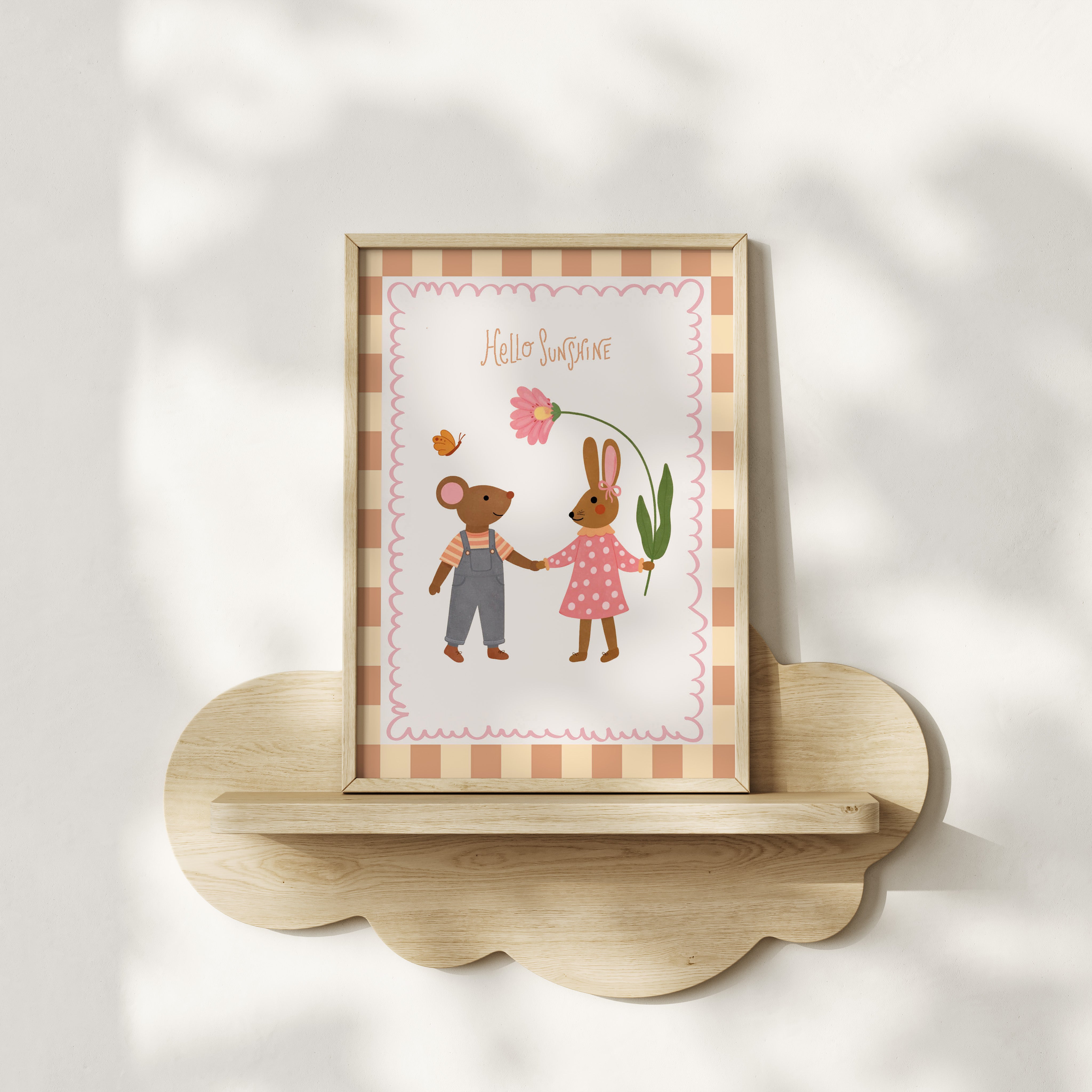 Children's room poster - Hello sunshine friends