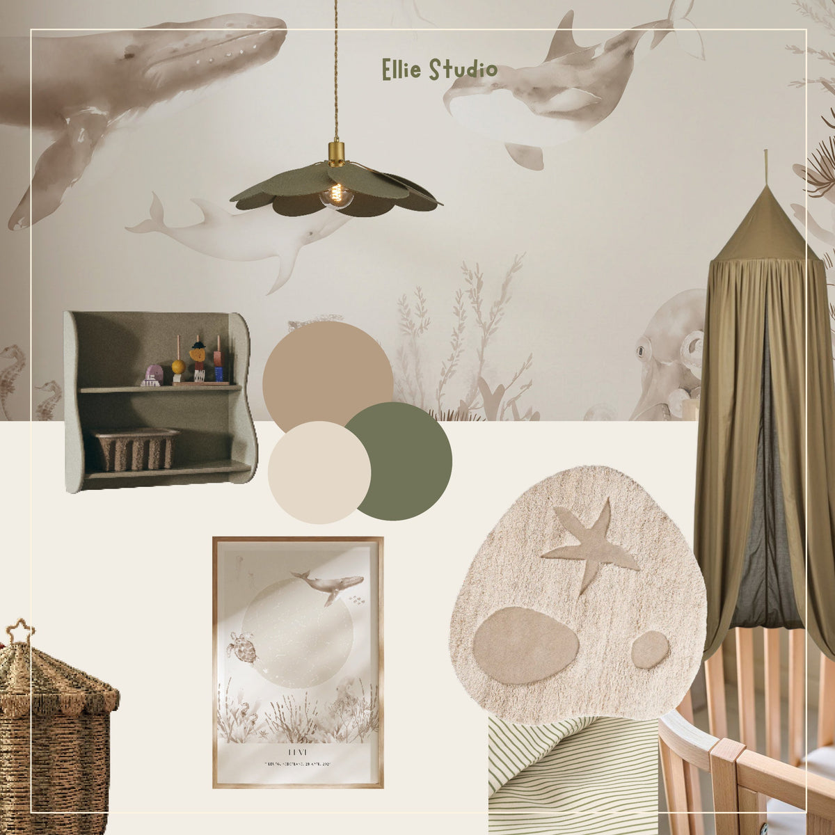 Kinderkamer inspiratie: Een rustige en dromerige jongenskamer met onderwaterwereld