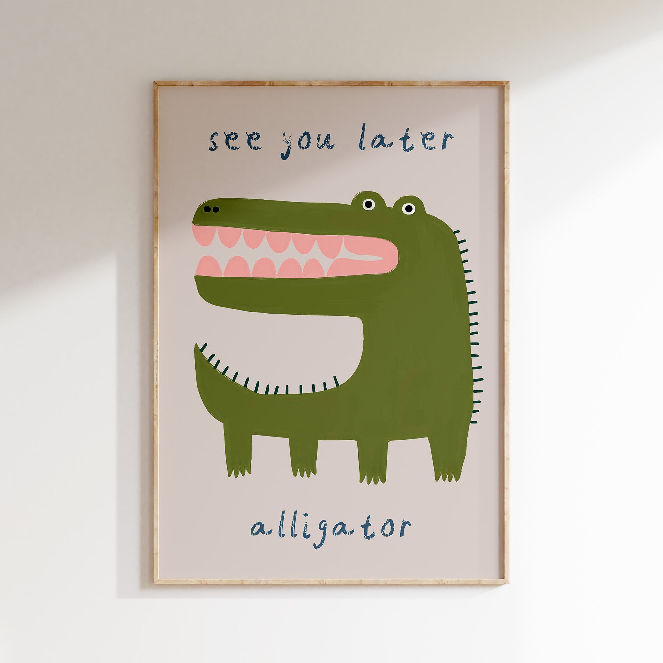 Nursery print - See you later alligator