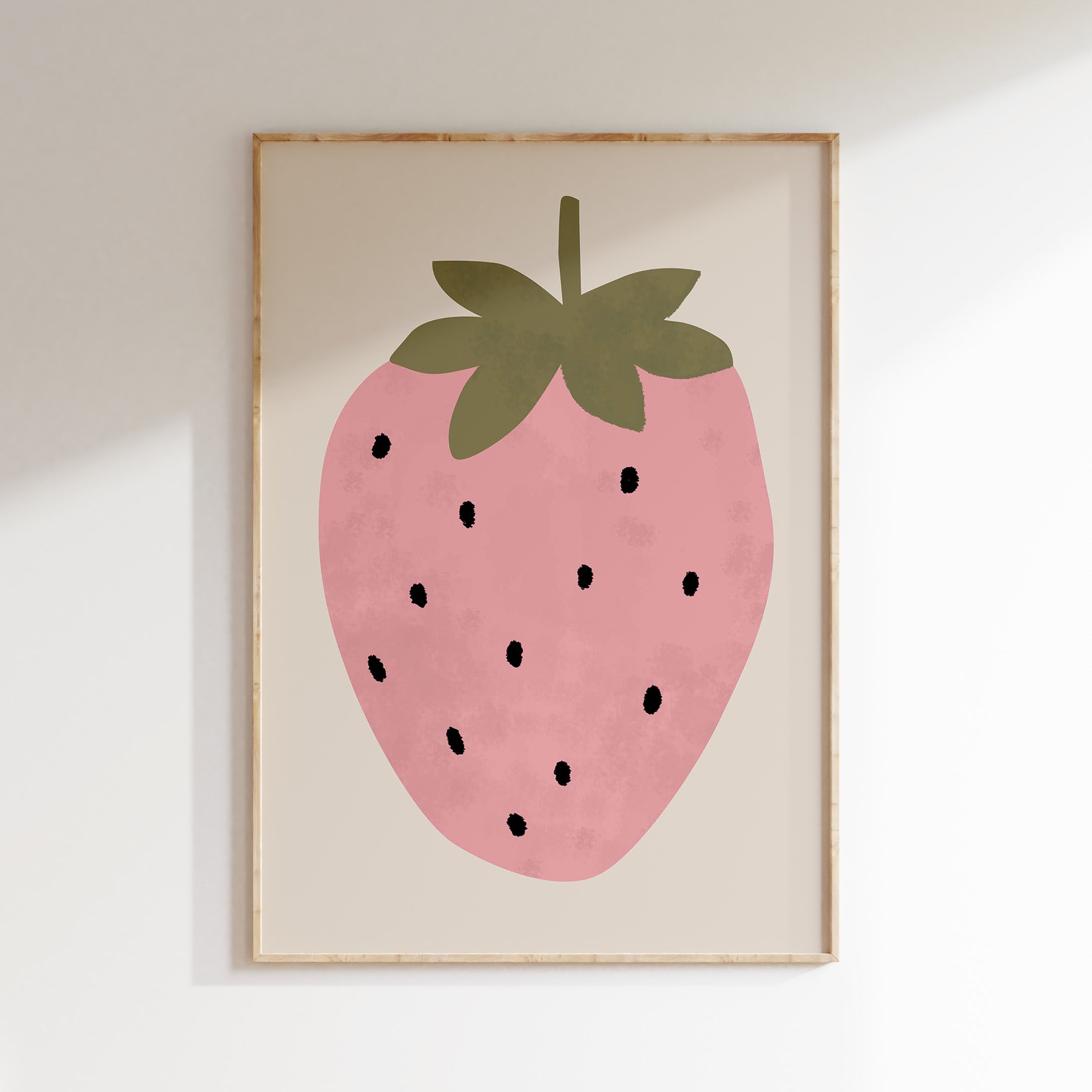 Nursery print - Pink strawberry