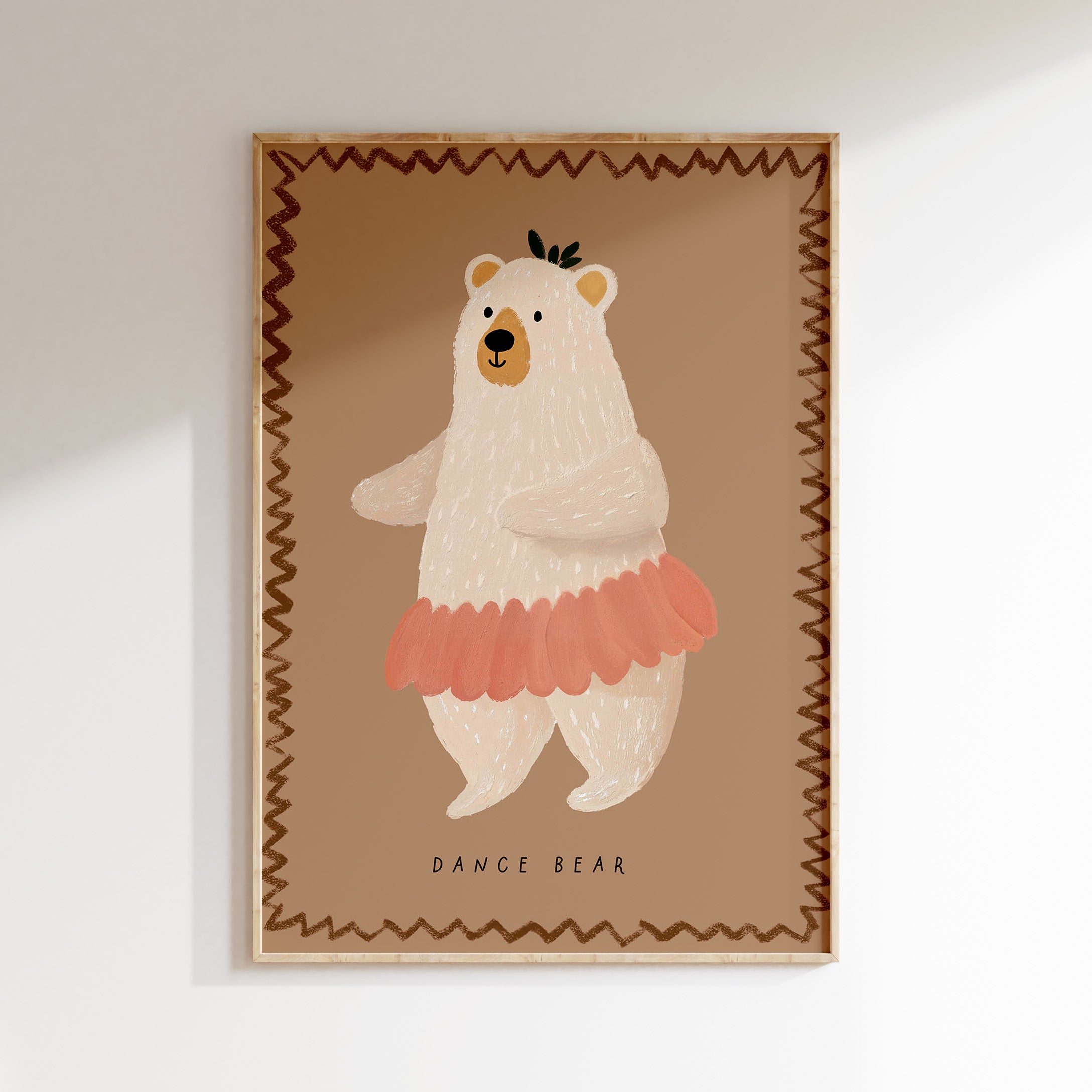 Children's room print - Ballerina bear