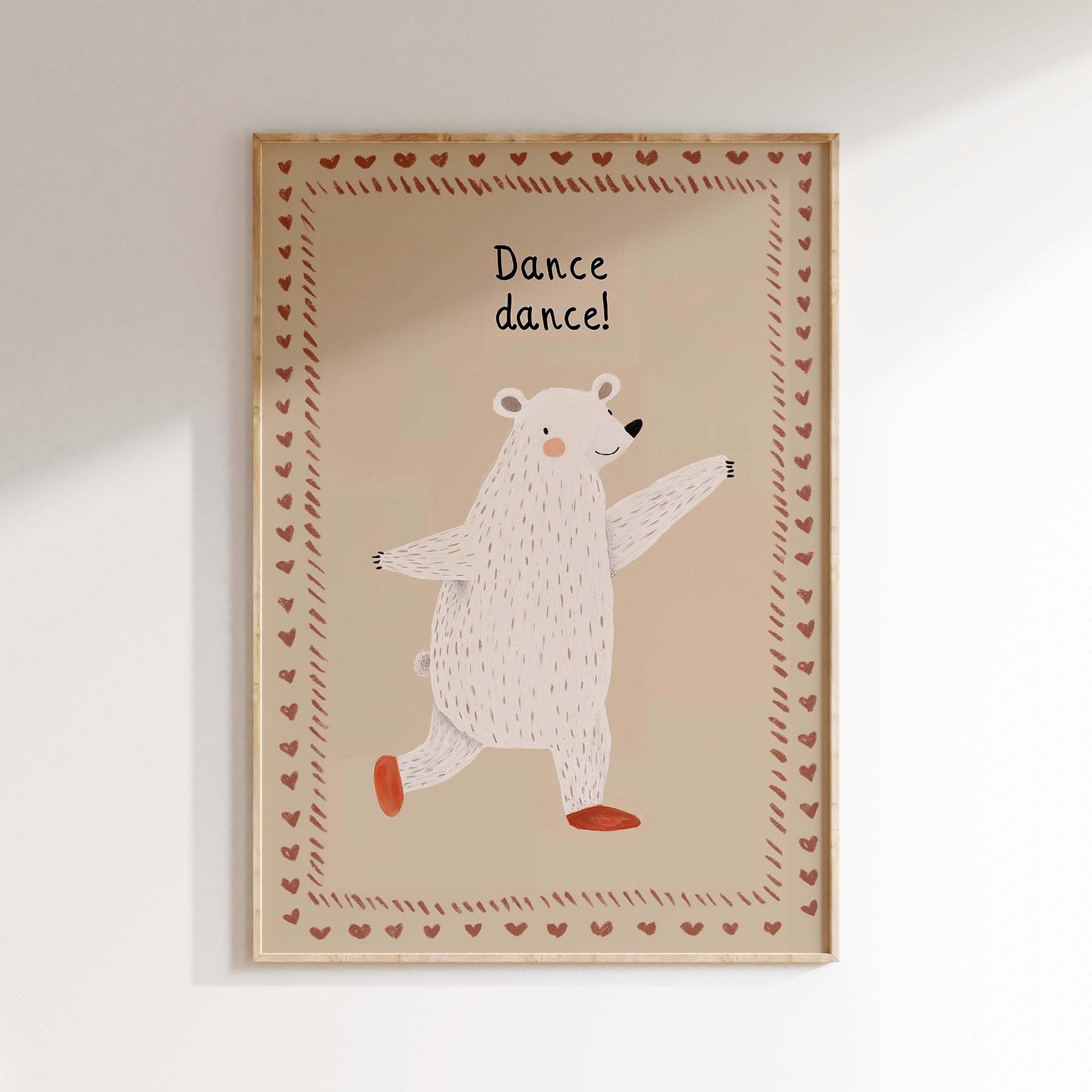 Children's room print - Dance dance bear