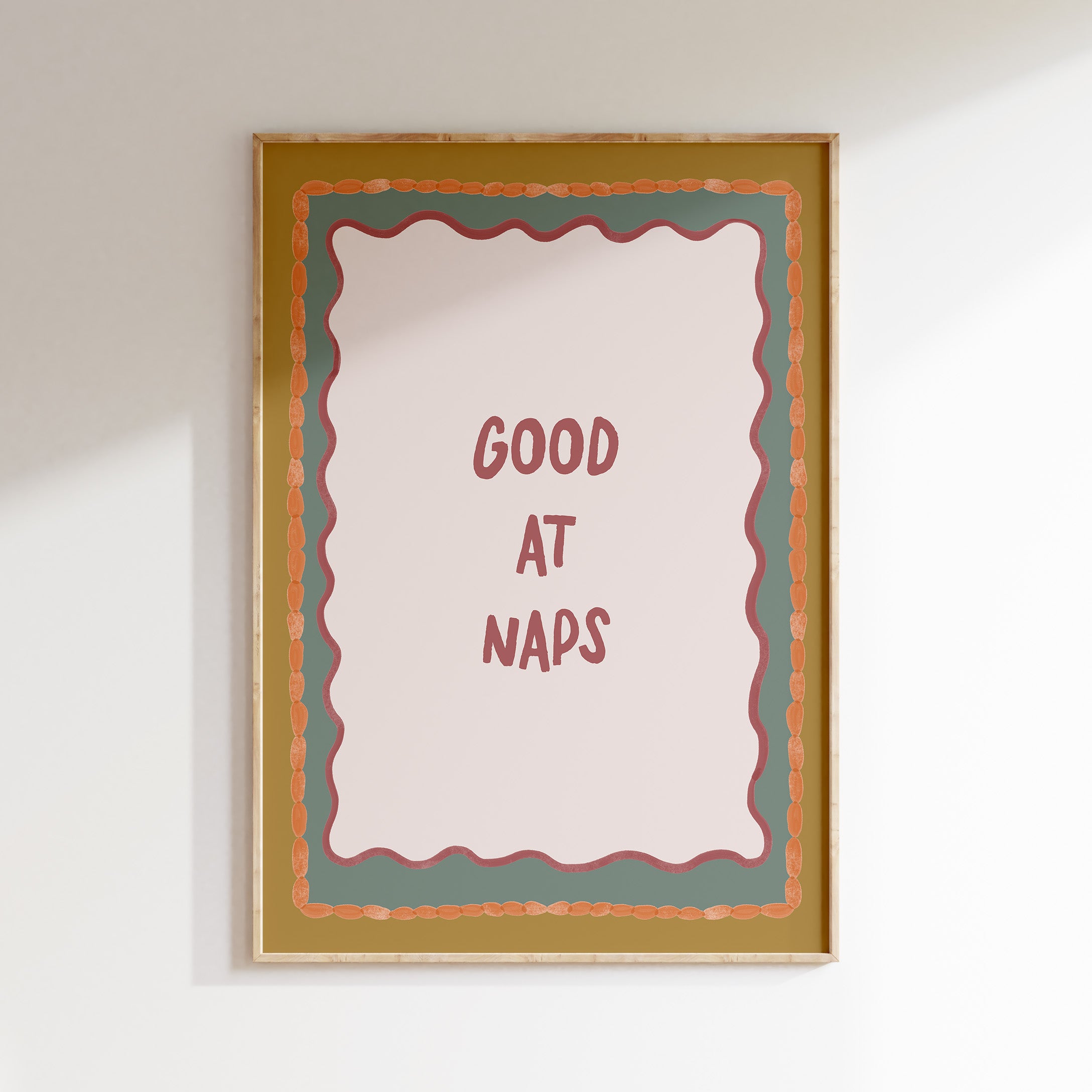 Kinderkamer print - Good at Naps