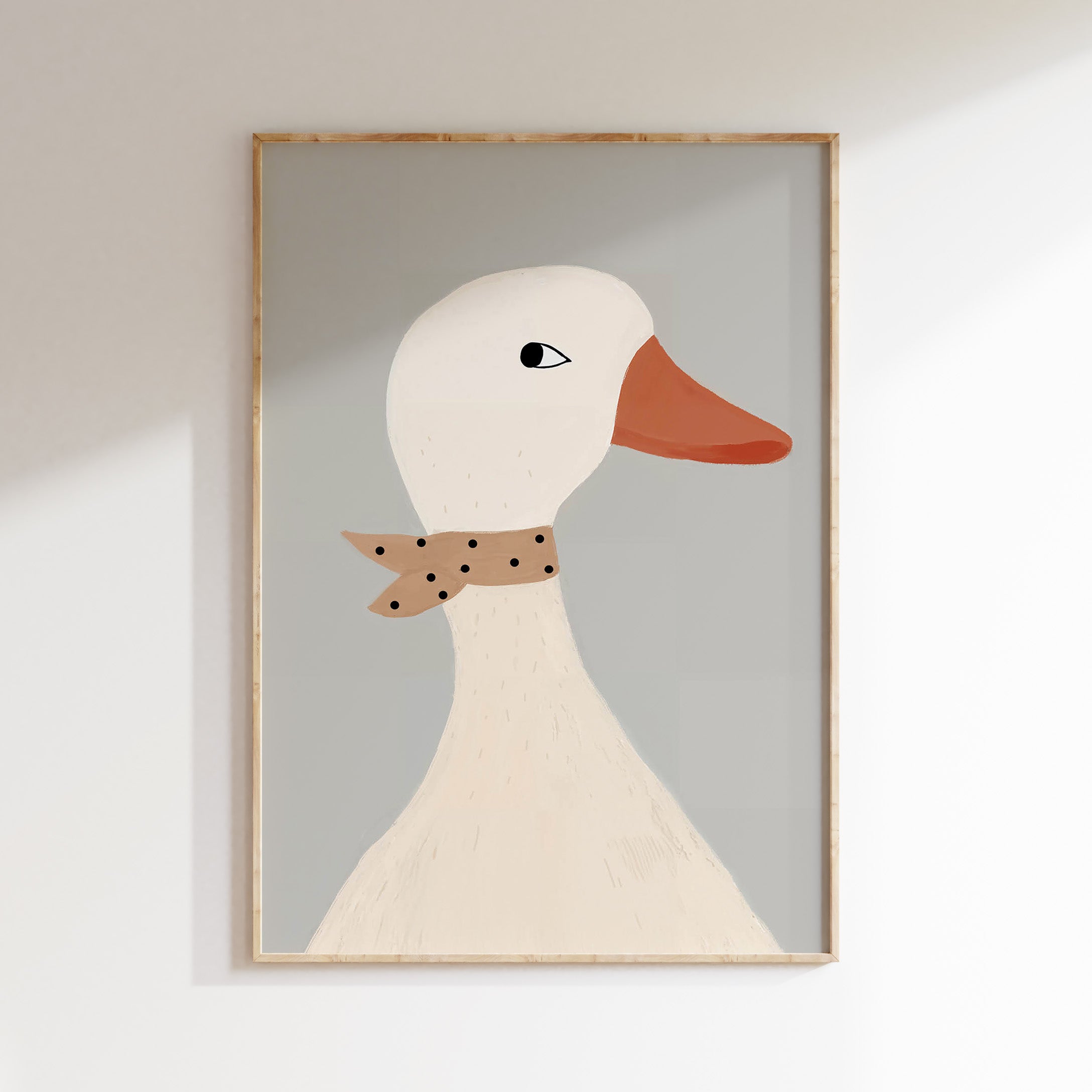 Children's room print - Goose