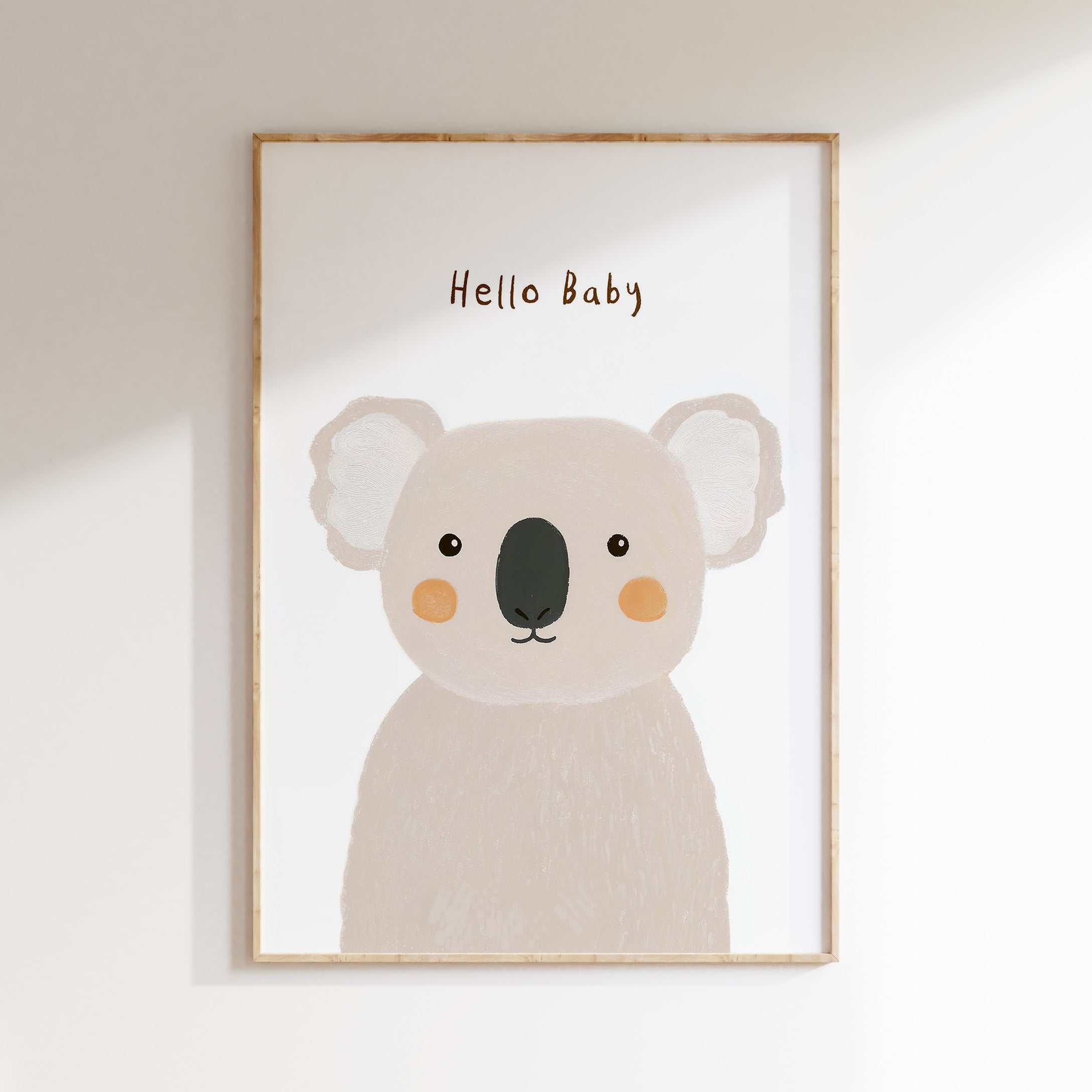 Nursery print - Hello baby koala