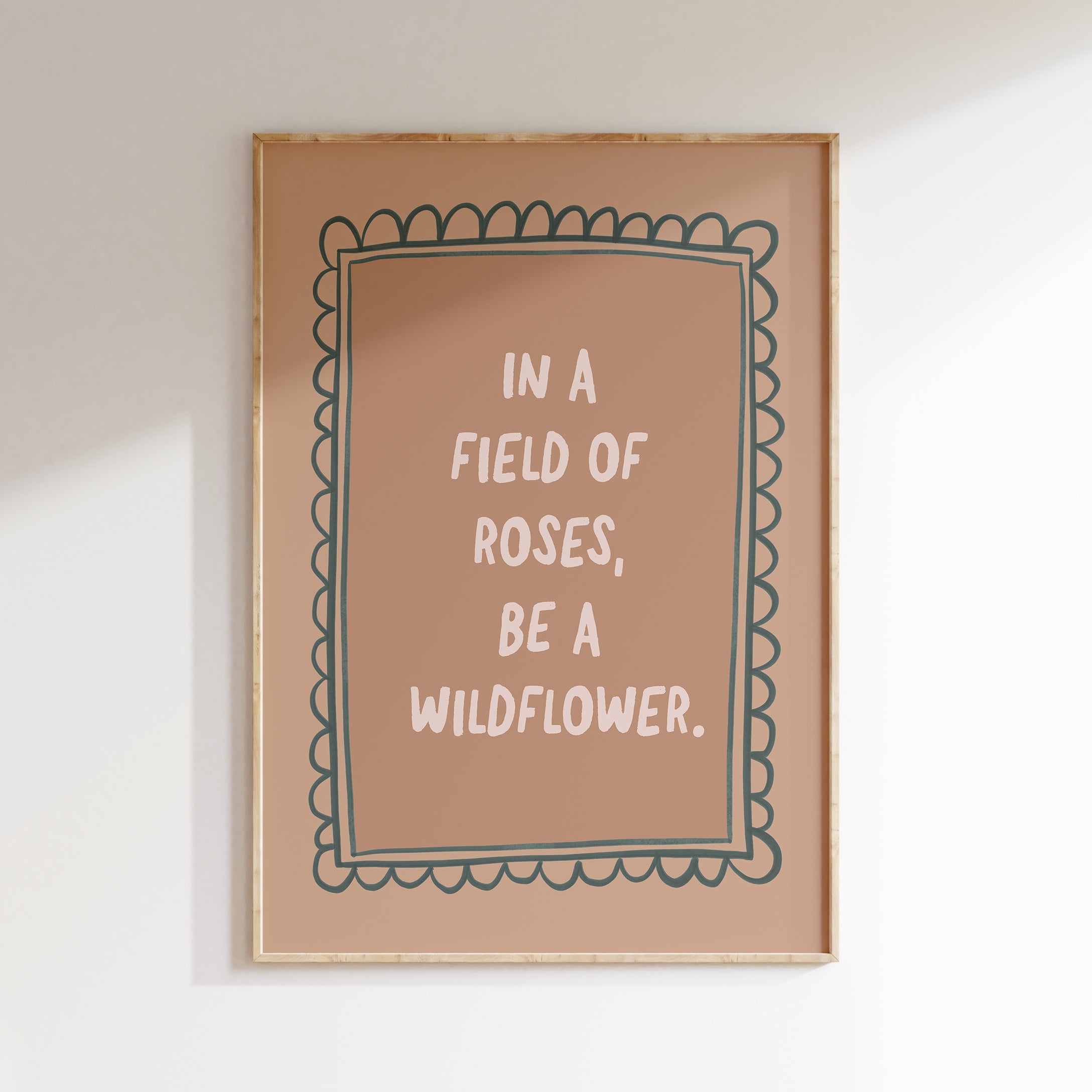 Kinderkamer print - Be A Wildflower