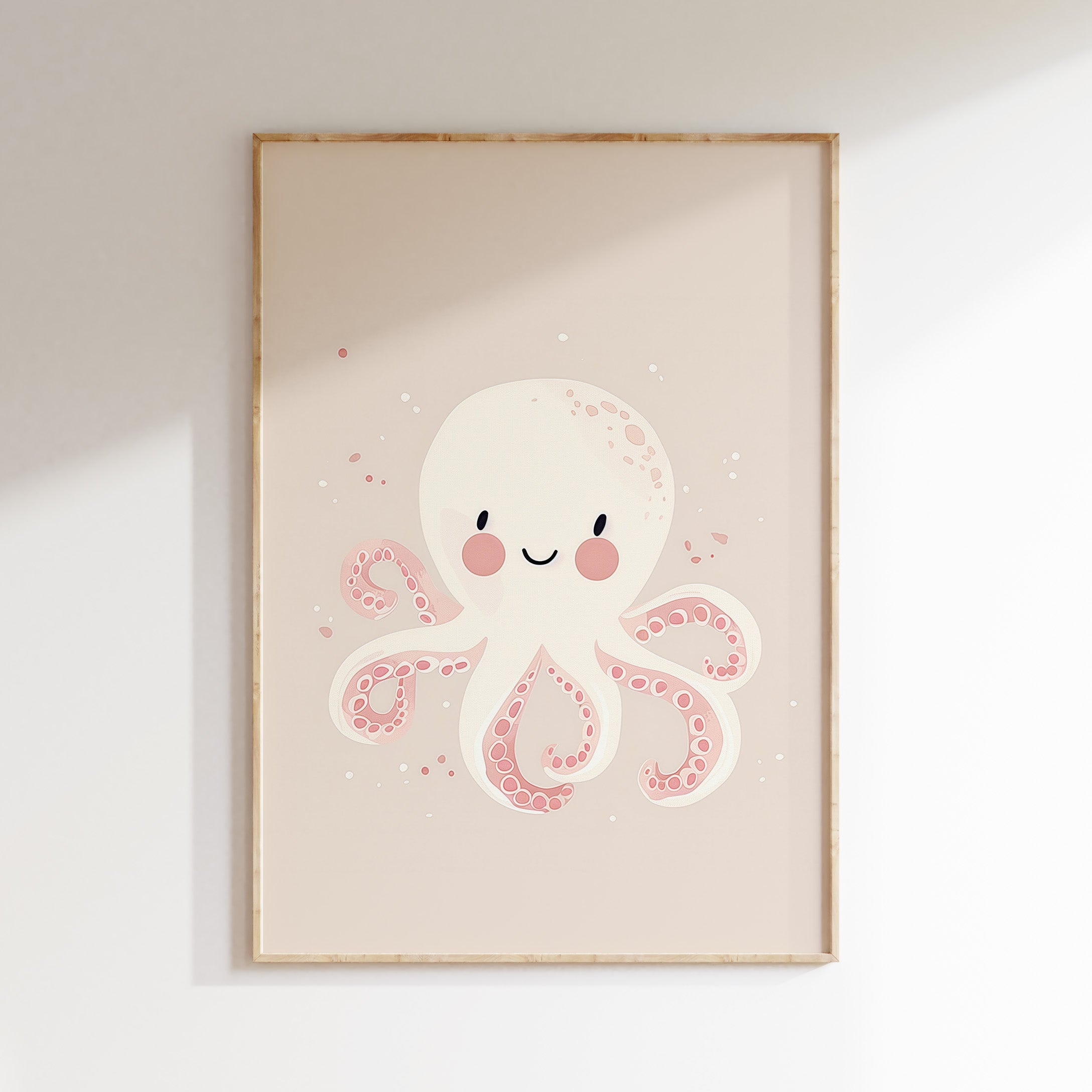 Children's room print - Octopus Pastel