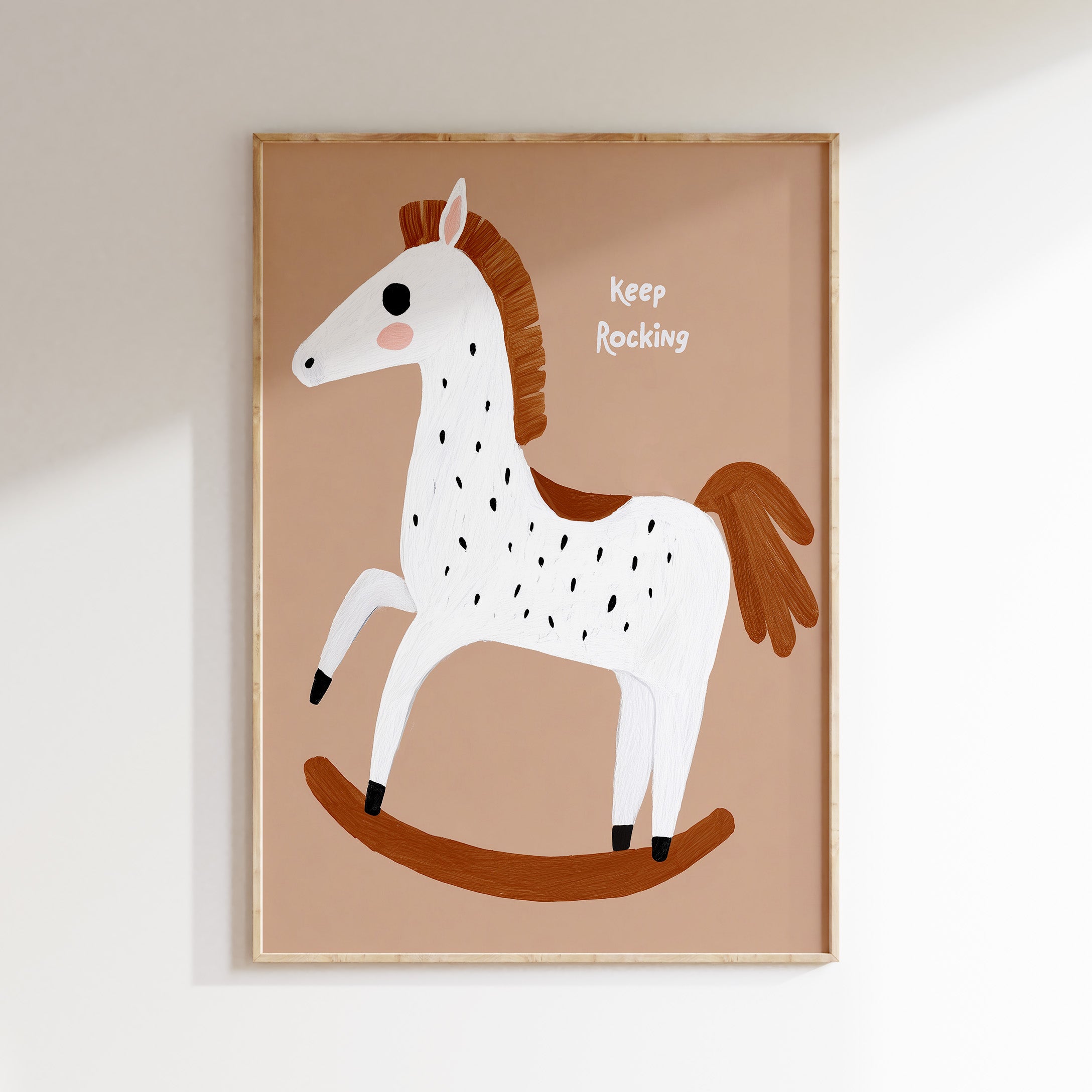 Children's room print - Rocking horse Keep Rocking