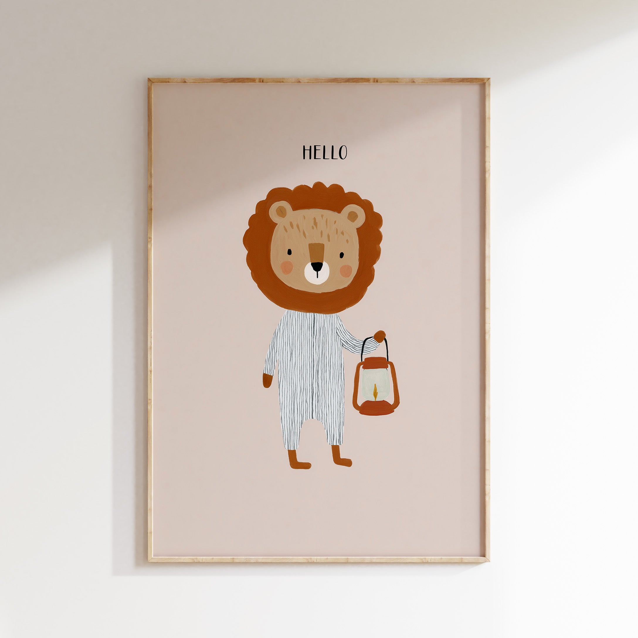 Nursery print - Hello little lion