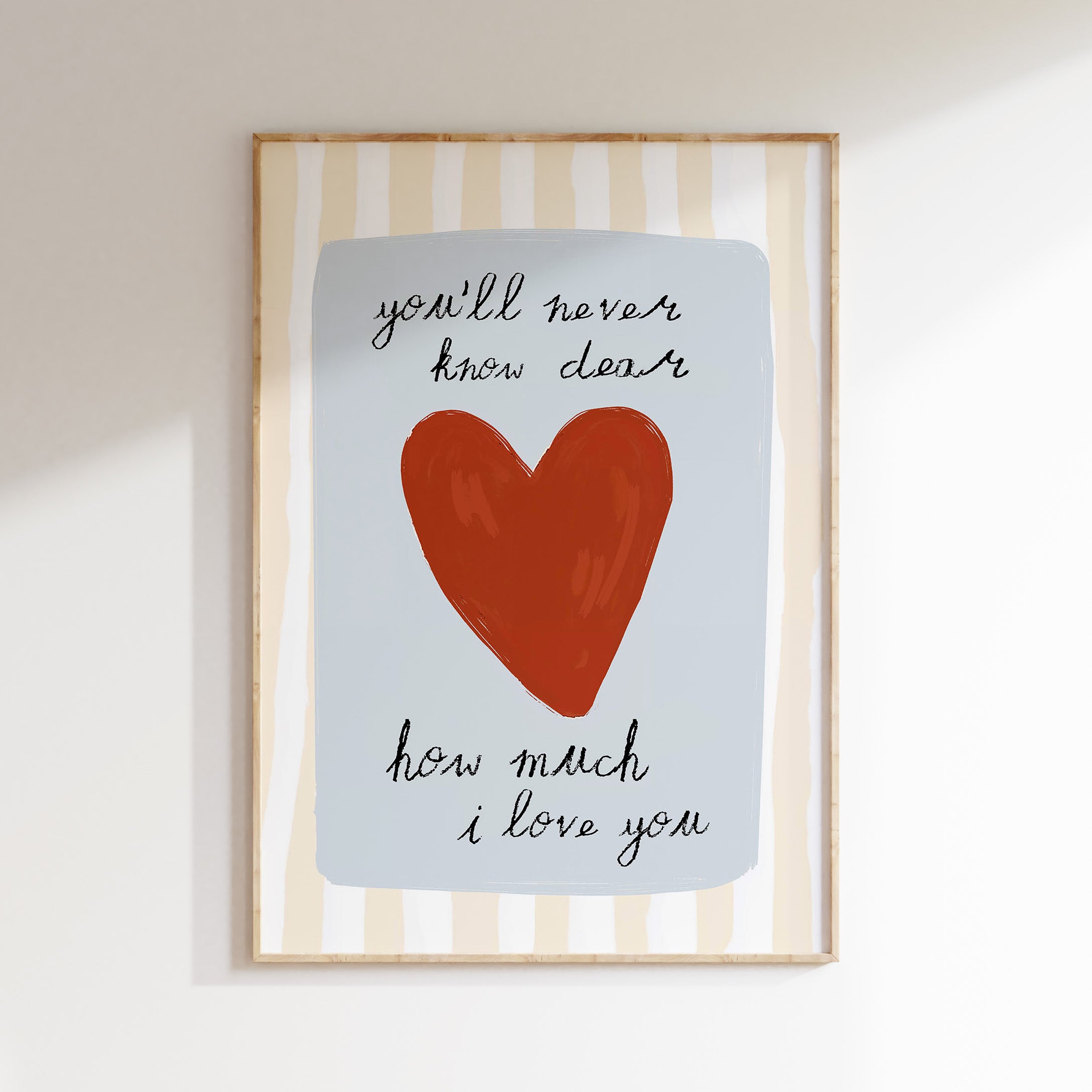 Children's room print - You'll Never Know Dear