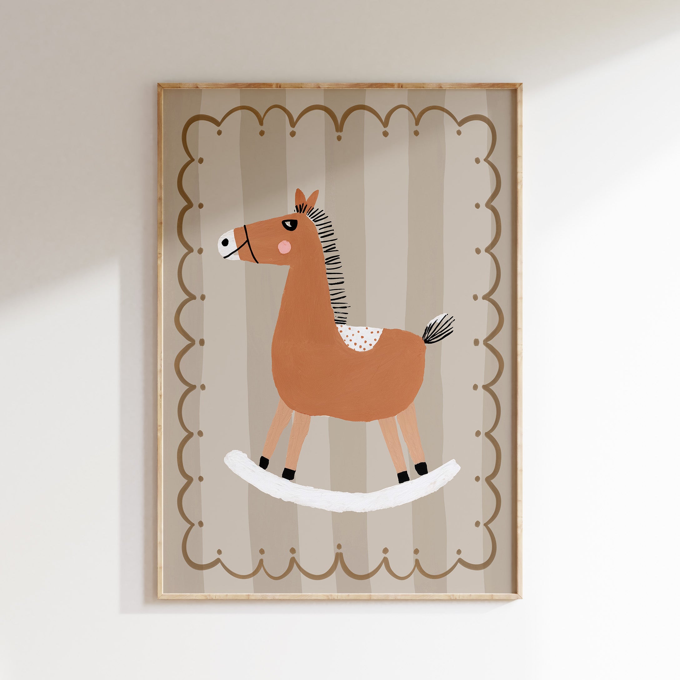 Children's room print - Rocking horse