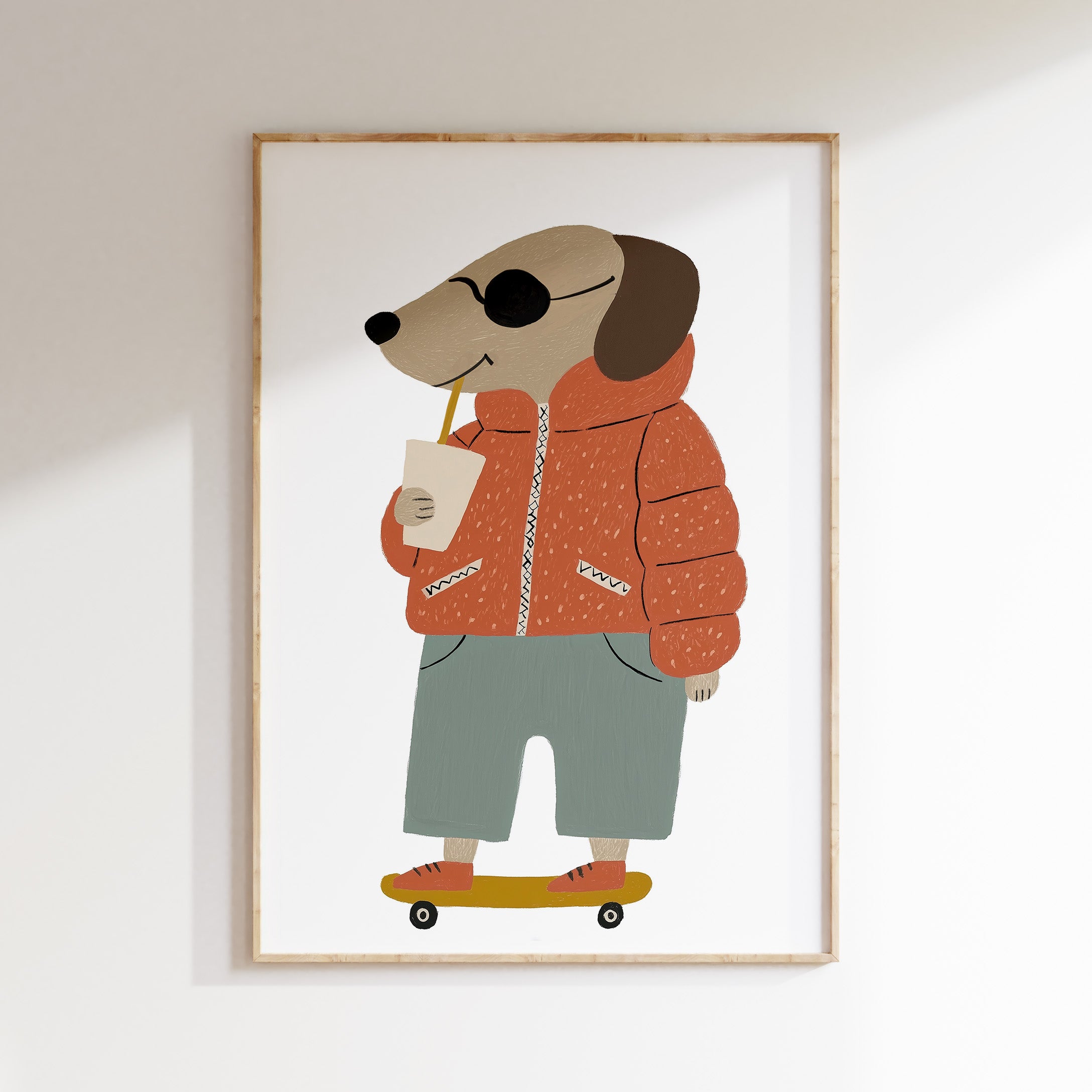 Children's room print - Cool Dog