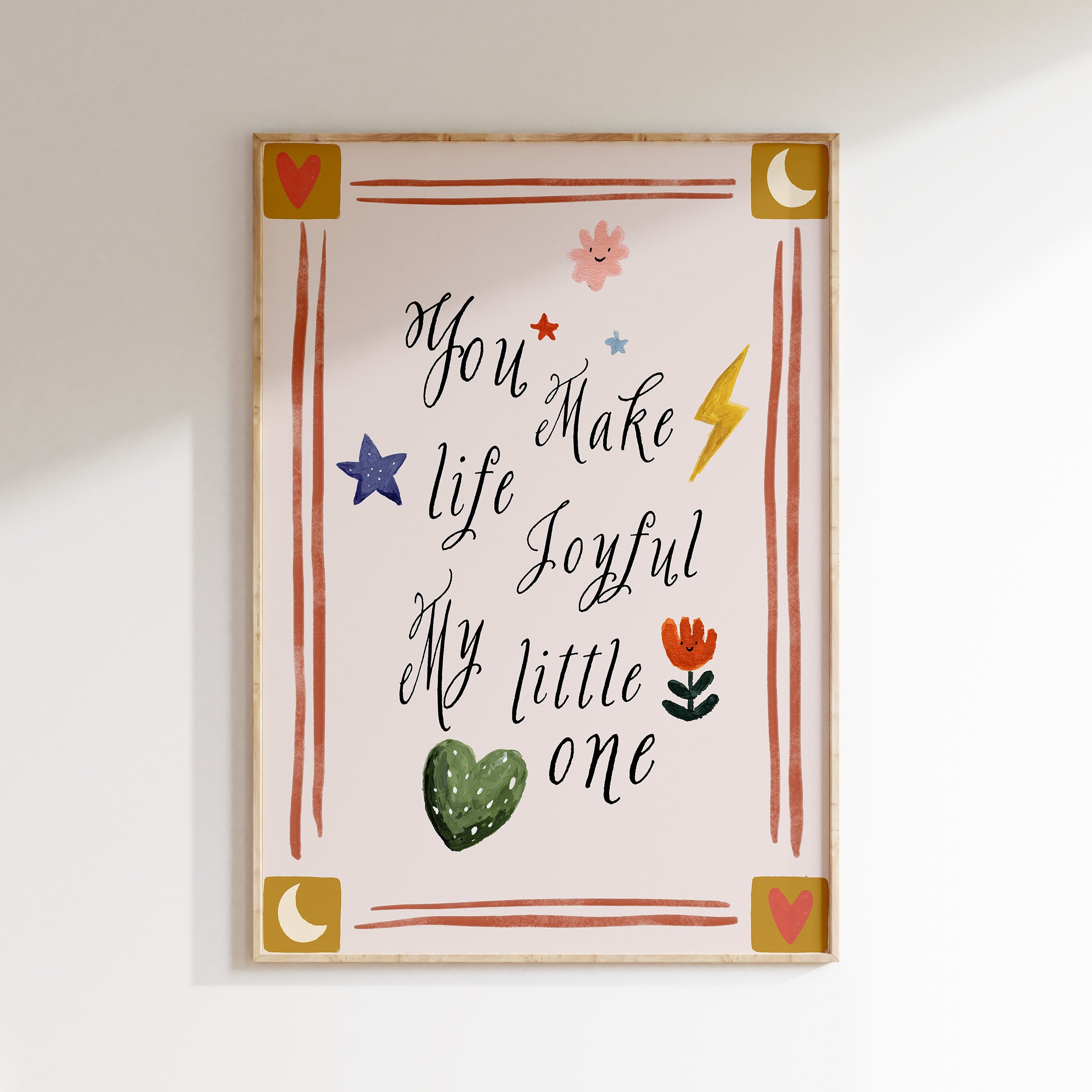 Kinderkamer print - You Make Life Joyful
