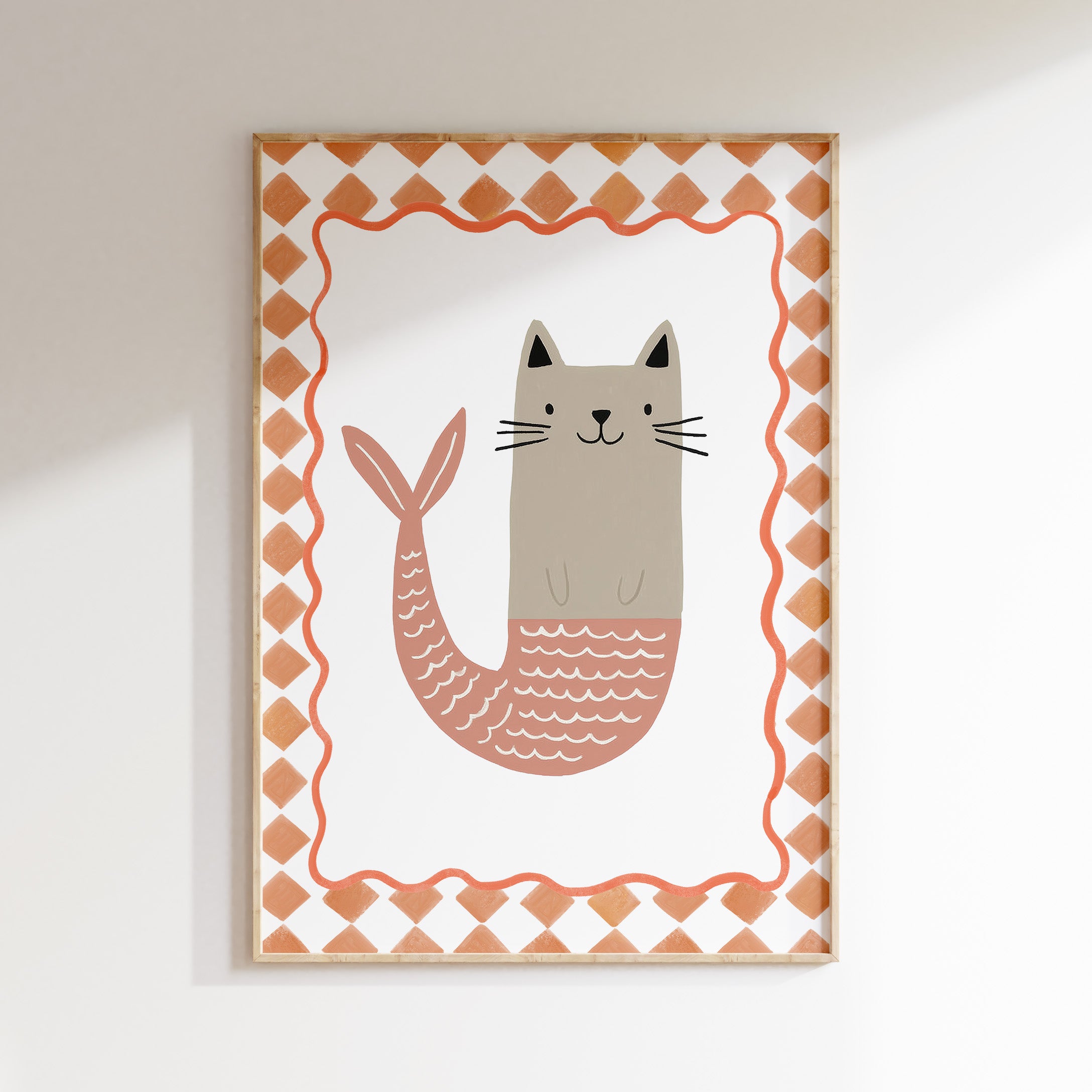 Children's room poster - Mermaid cat