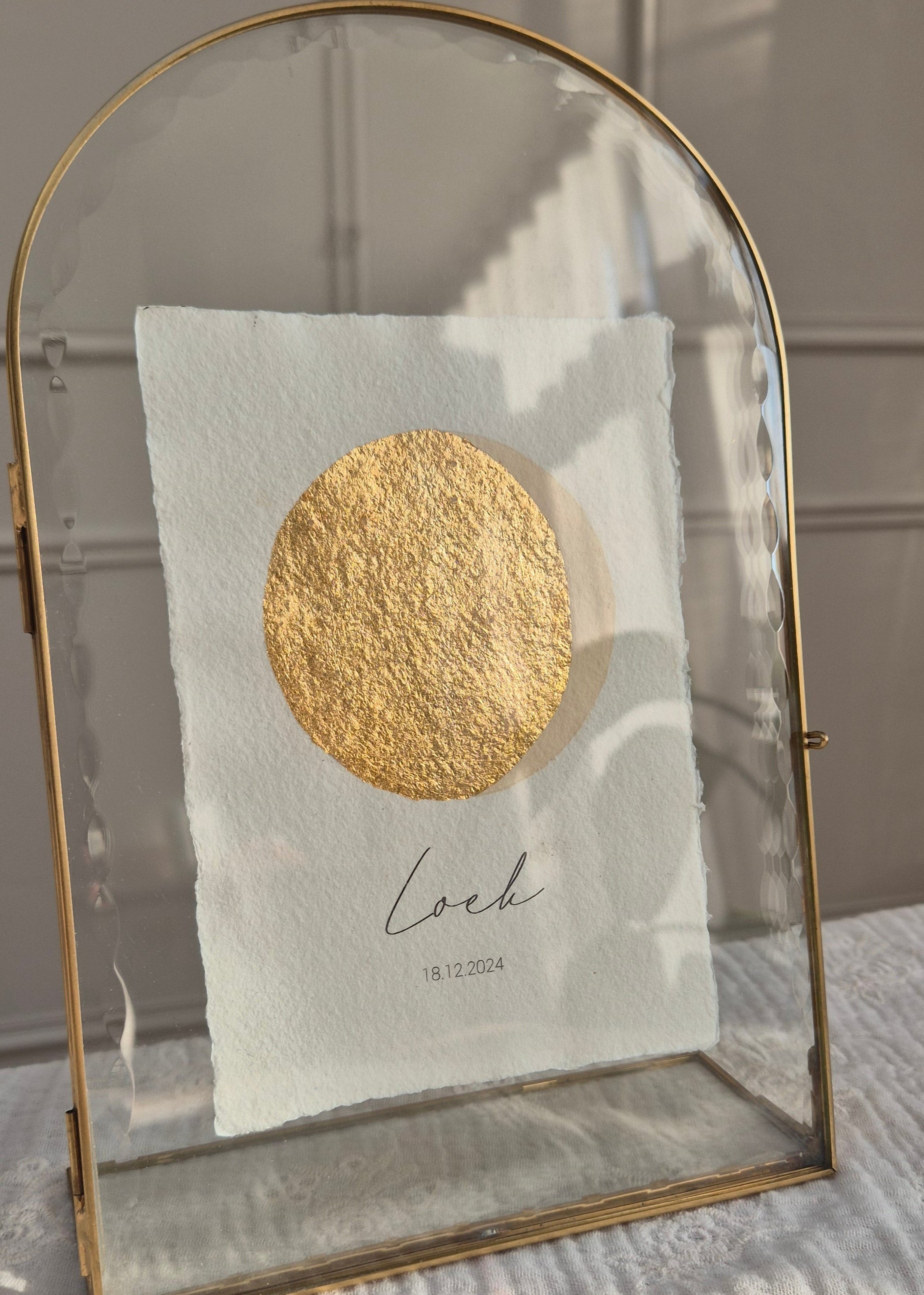 Moon phase poster - Beige