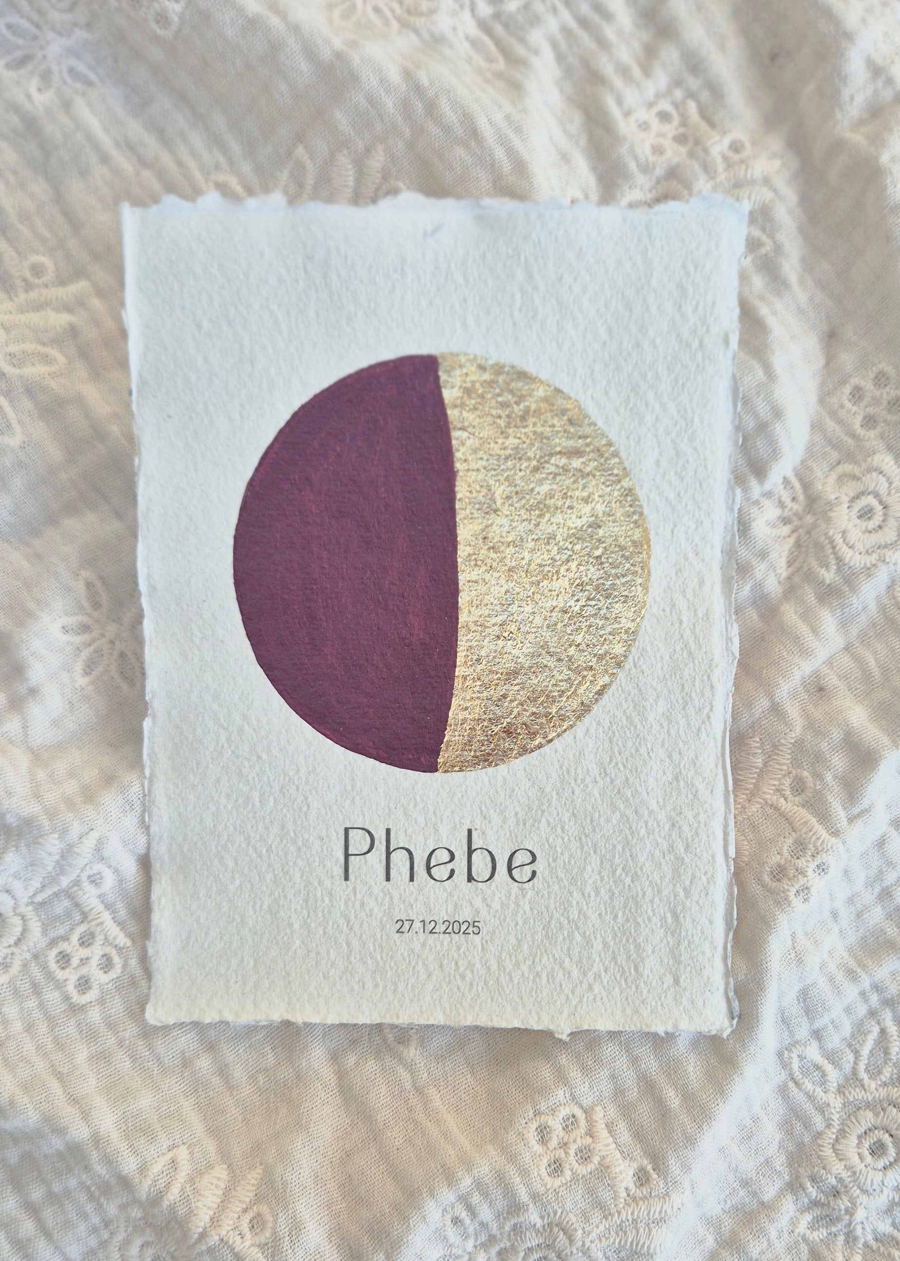 Maanstand poster - Bordeaux