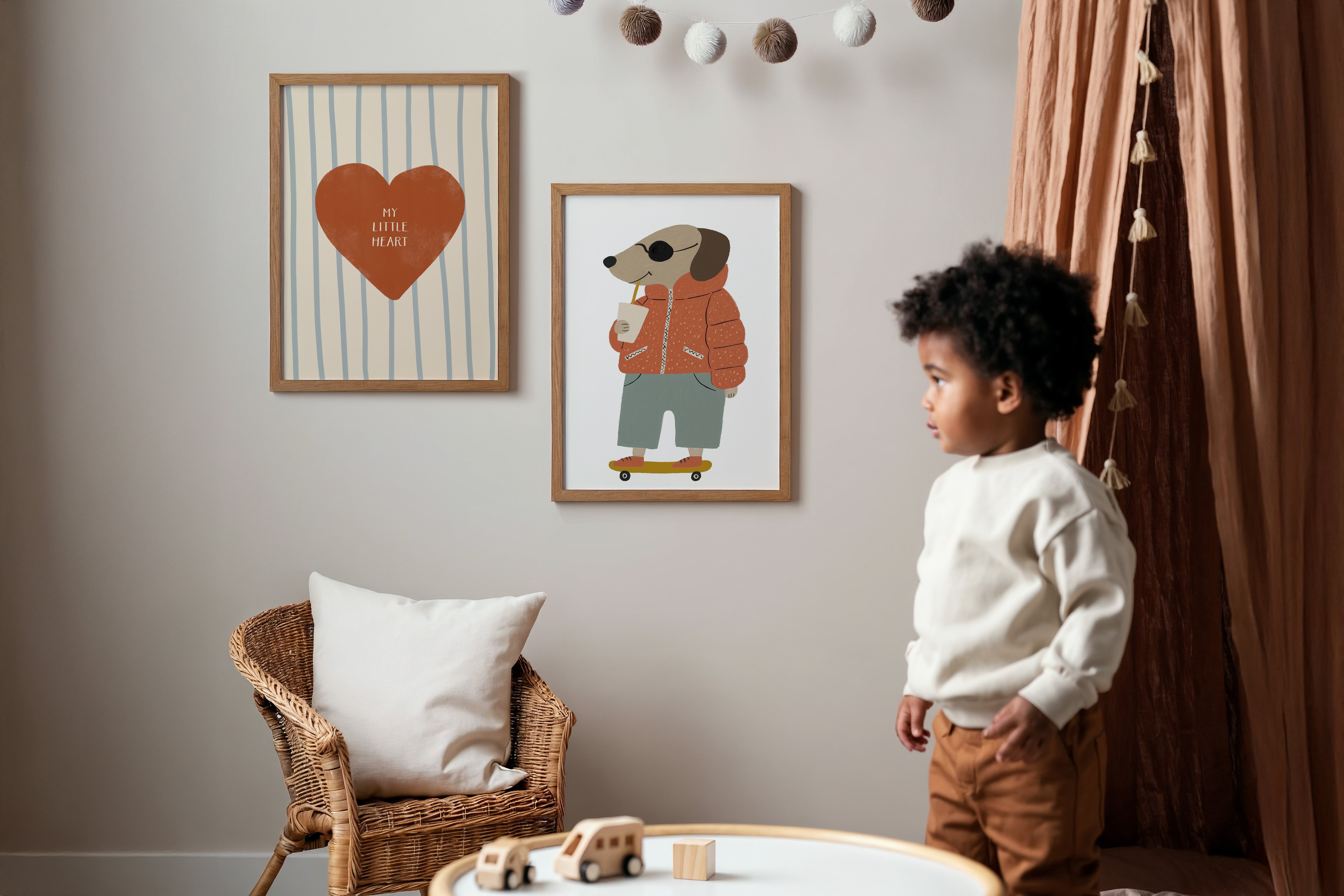 Children's room print - Cool Dog