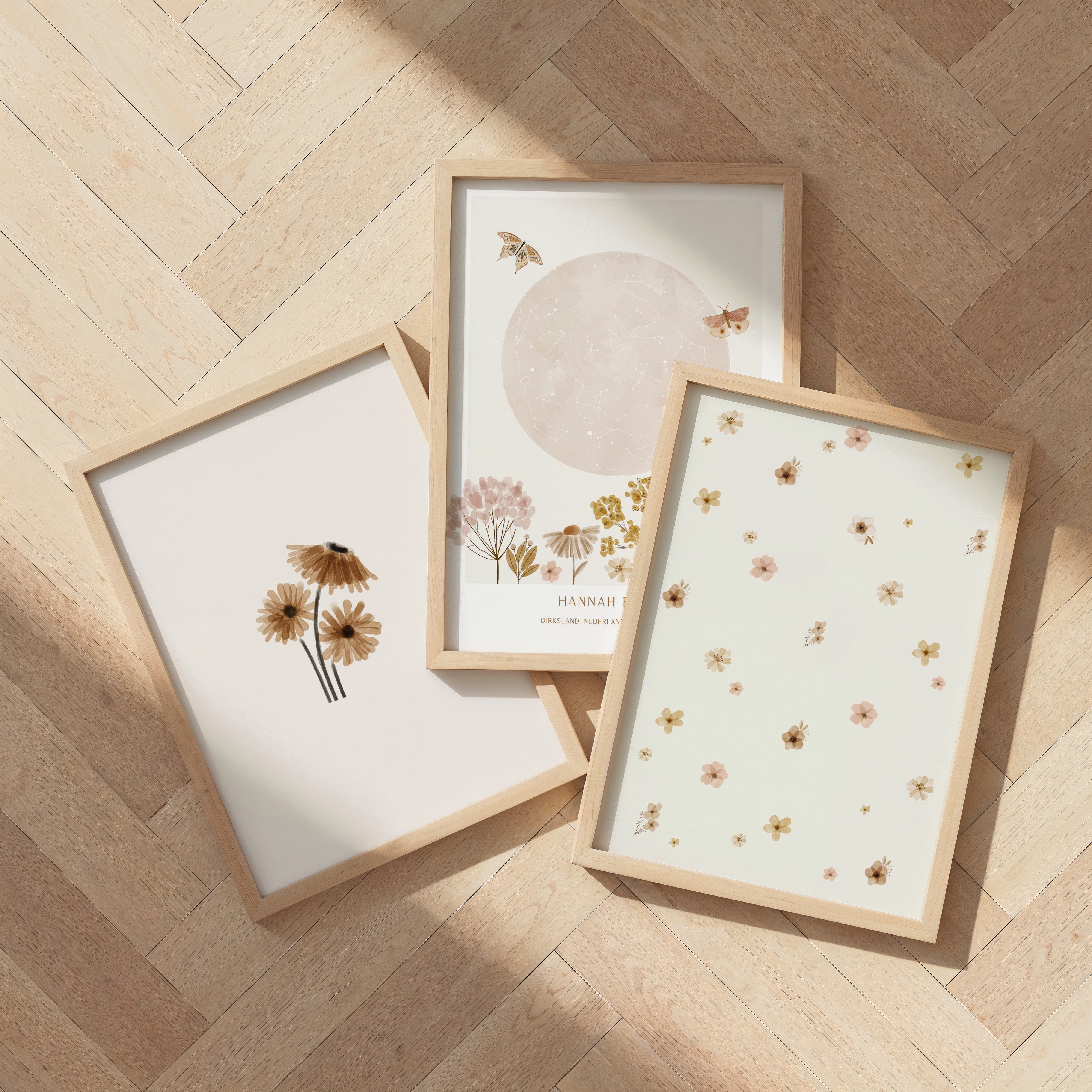 Kinderkamer poster - Vintage Bloemenveld | Vintage Garden