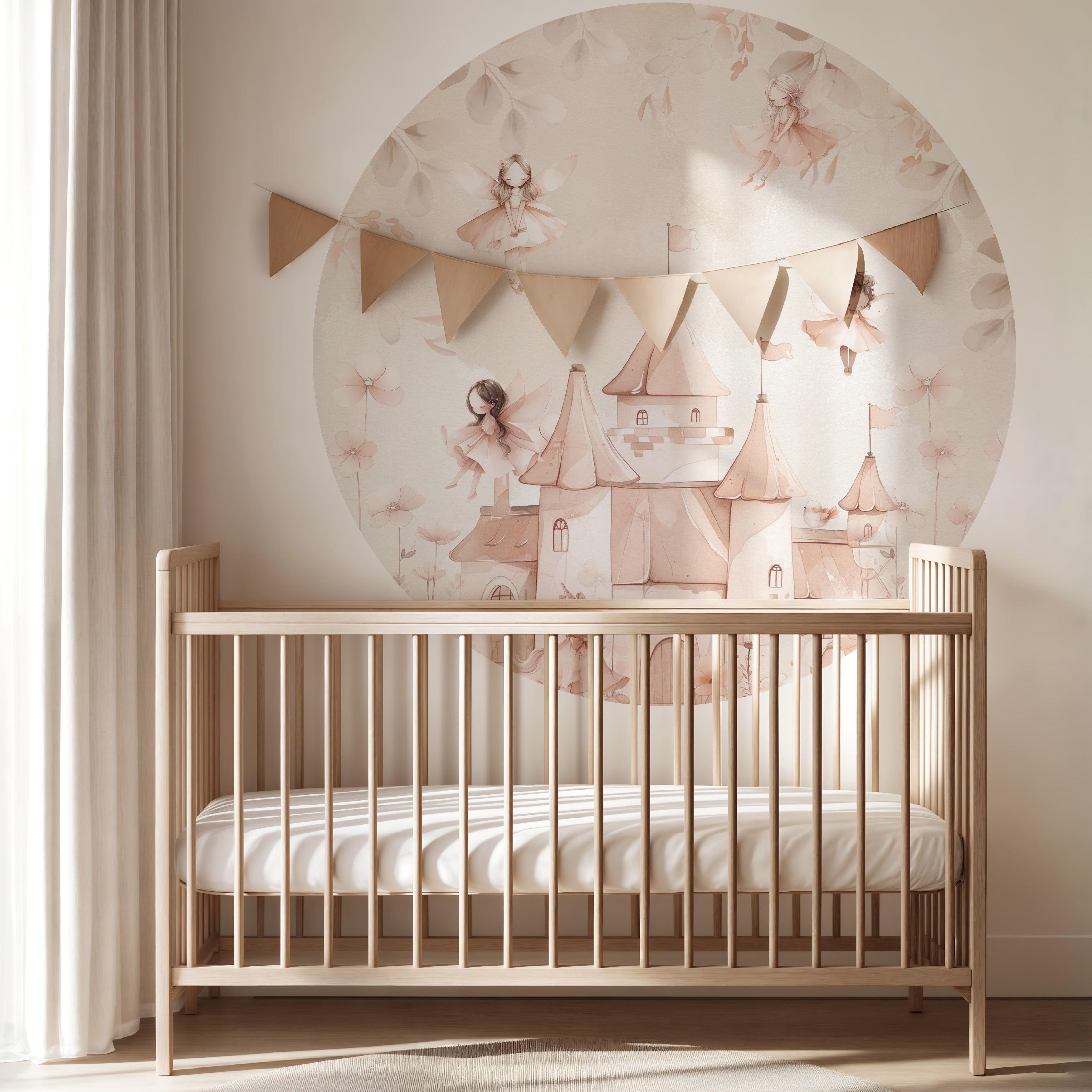 Behangcirkel - Unicorns & Feeën